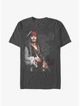 Disney Pirates of the Caribbean Ornate Captain Jack T-Shirt, CHARCOAL, hi-res