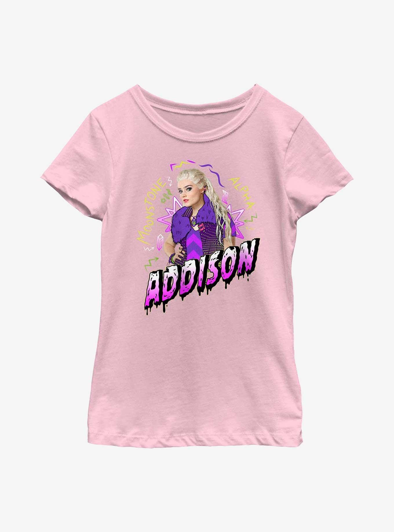 Disney Zombies Alpha Addison Youth Girls T-Shirt, PINK, hi-res