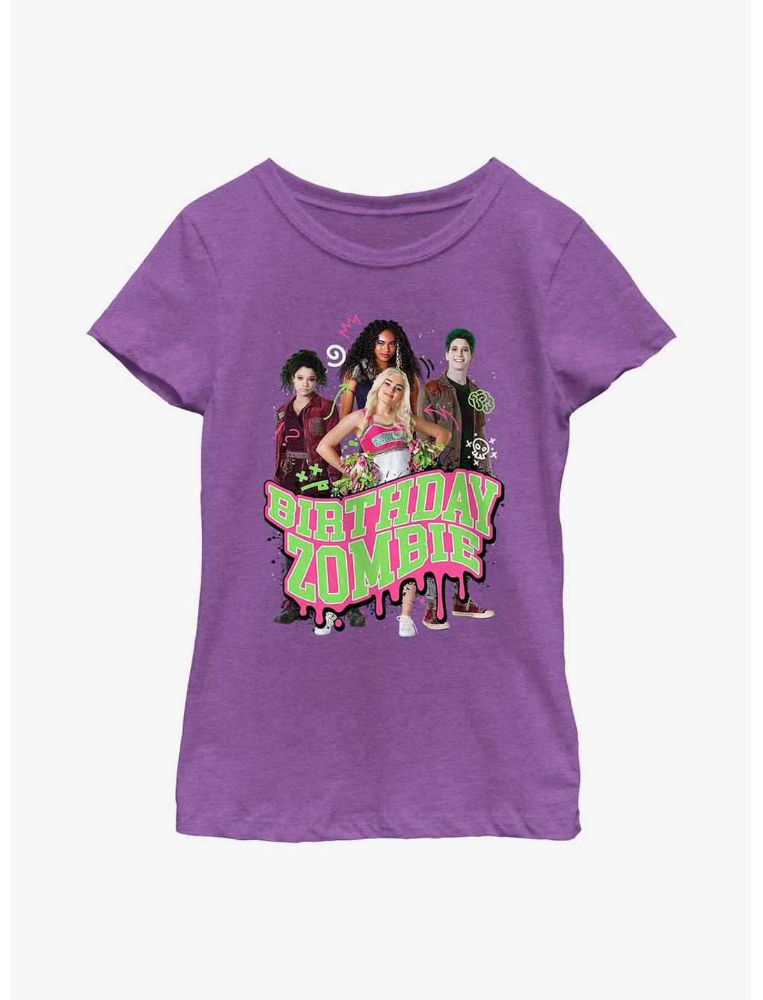 Disney Zombies Birthday Group Youth Girls T-Shirt, PURPLE BERRY, hi-res