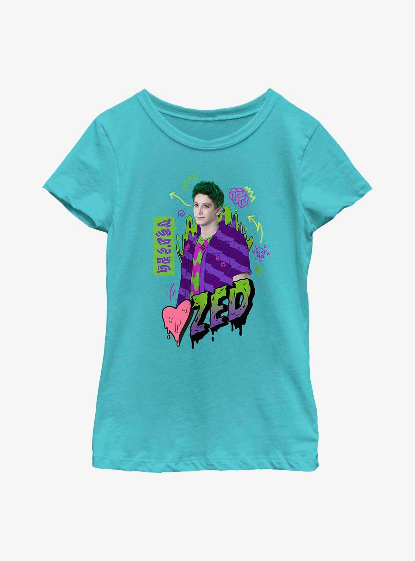 Disney Zombies Love Zed Youth Girls T-Shirt, TAHI BLUE, hi-res