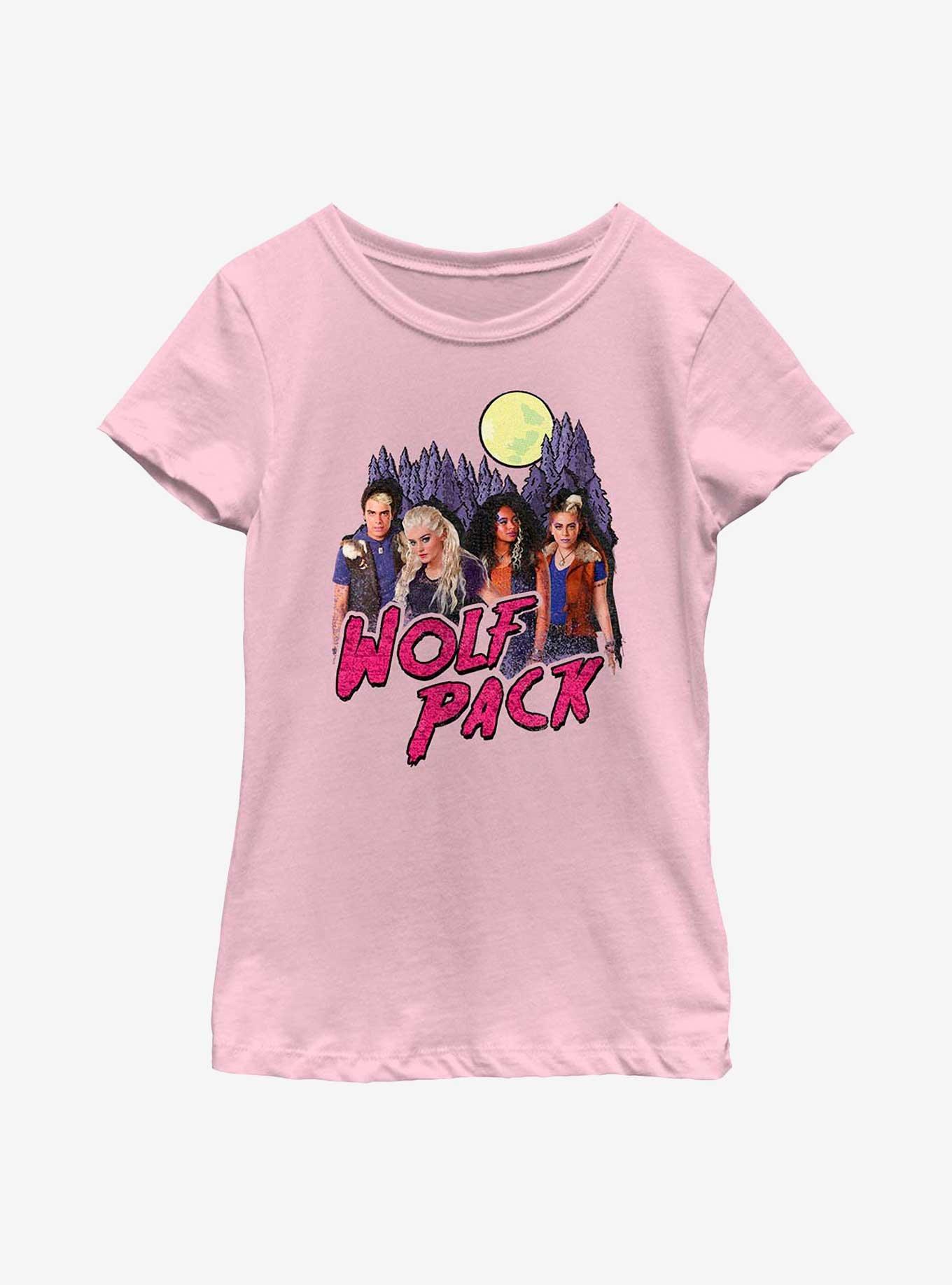 Disney Zombies Wolf Pack Youth Girls T-Shirt, PINK, hi-res