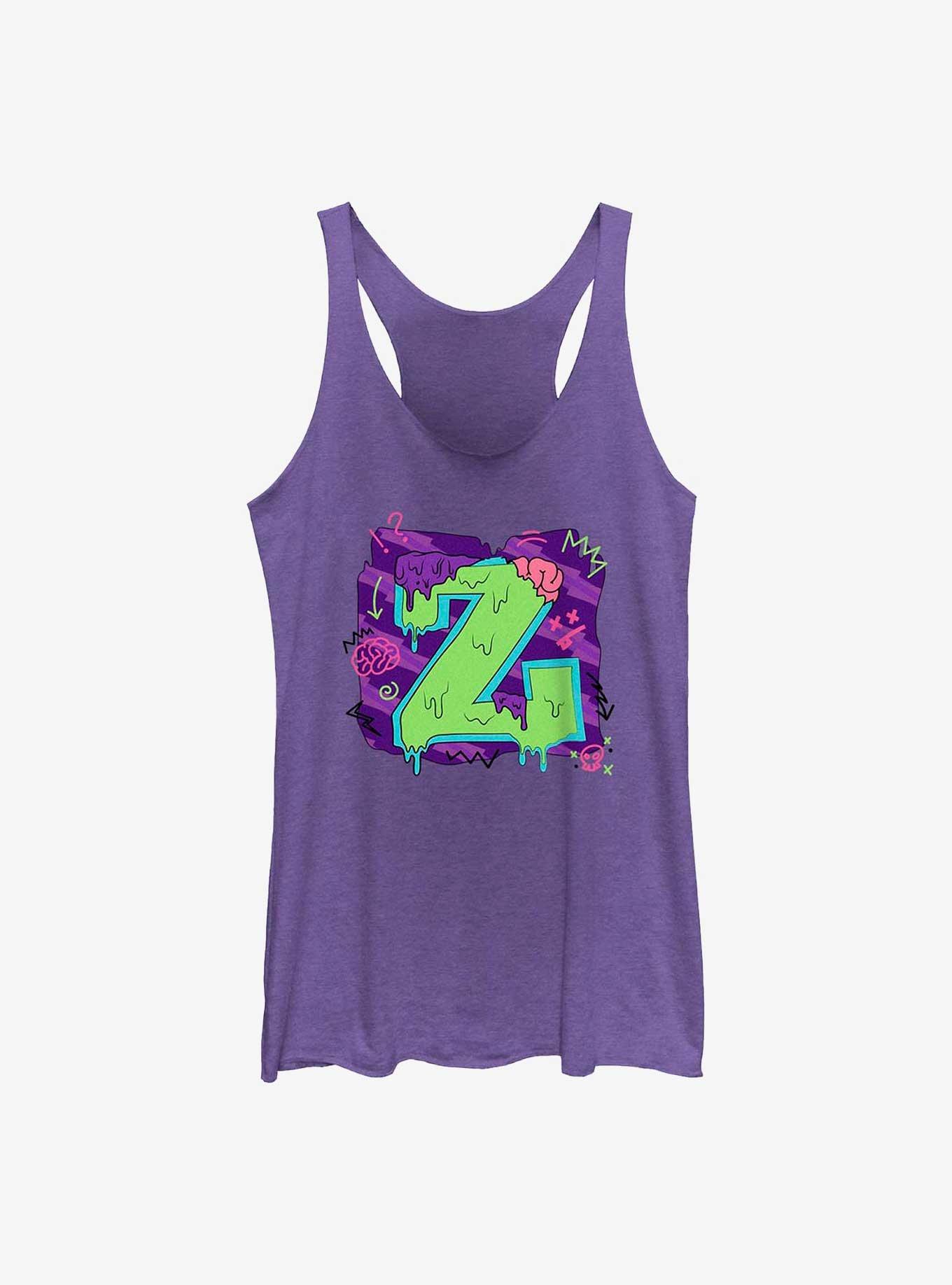 Disney Zombies Seabrook Football Letter Womens Tank Top, PUR HTR, hi-res