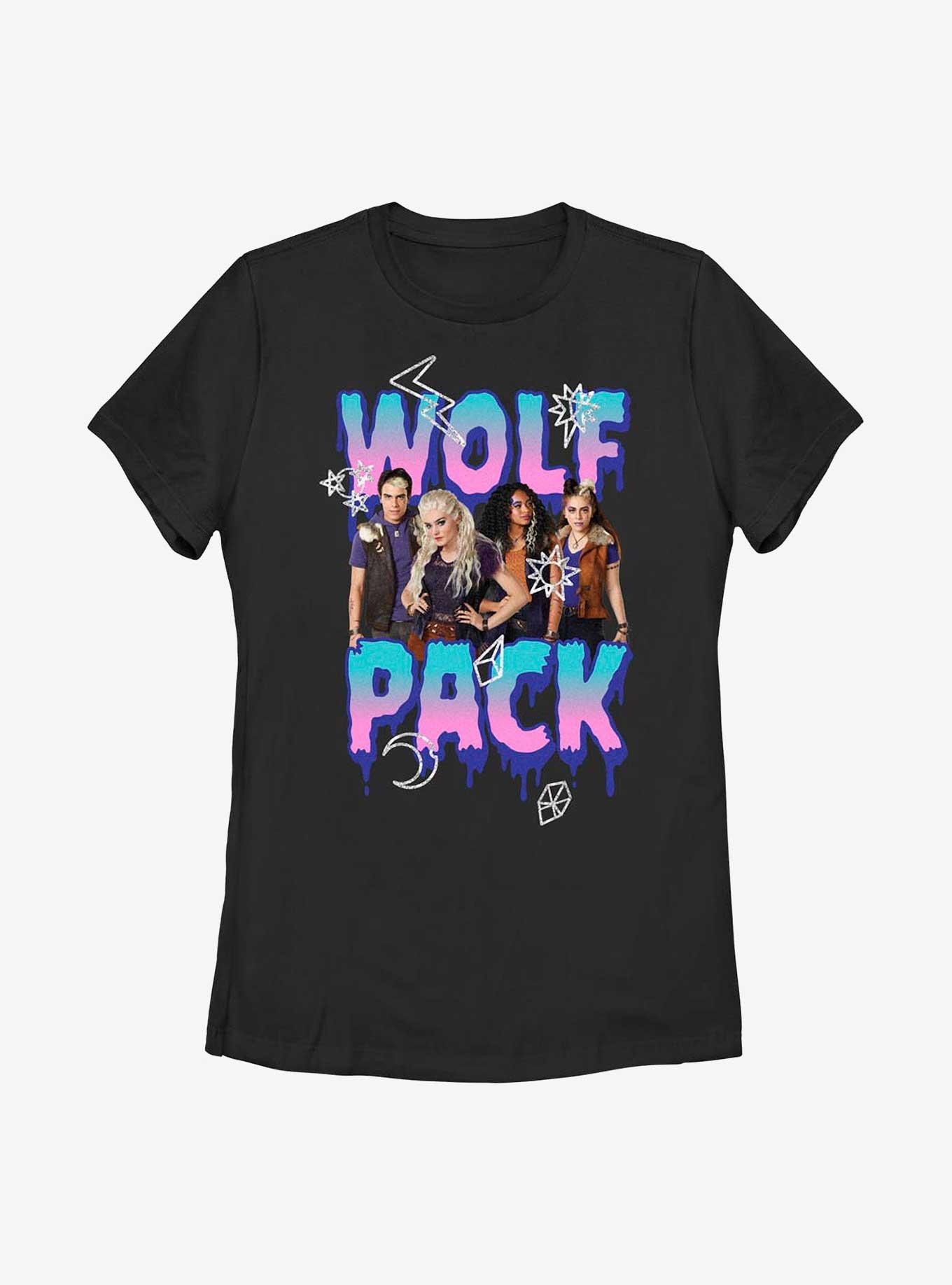 Disney Zombies Wolf Pack Zombies Womens T-Shirt, BLACK, hi-res