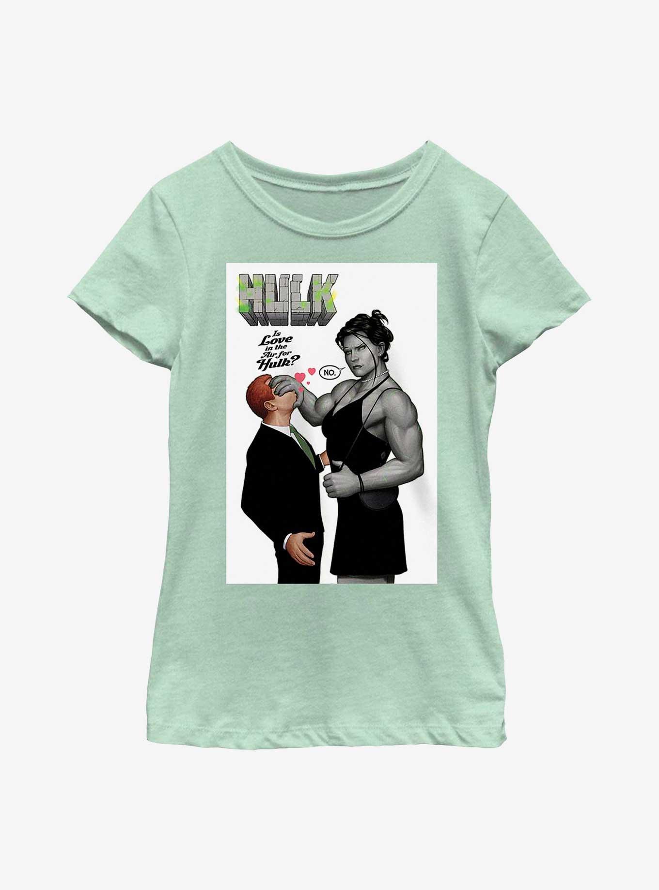 Marvel She-Hulk Love In The Air Comic Youth Girls T-Shirt, , hi-res