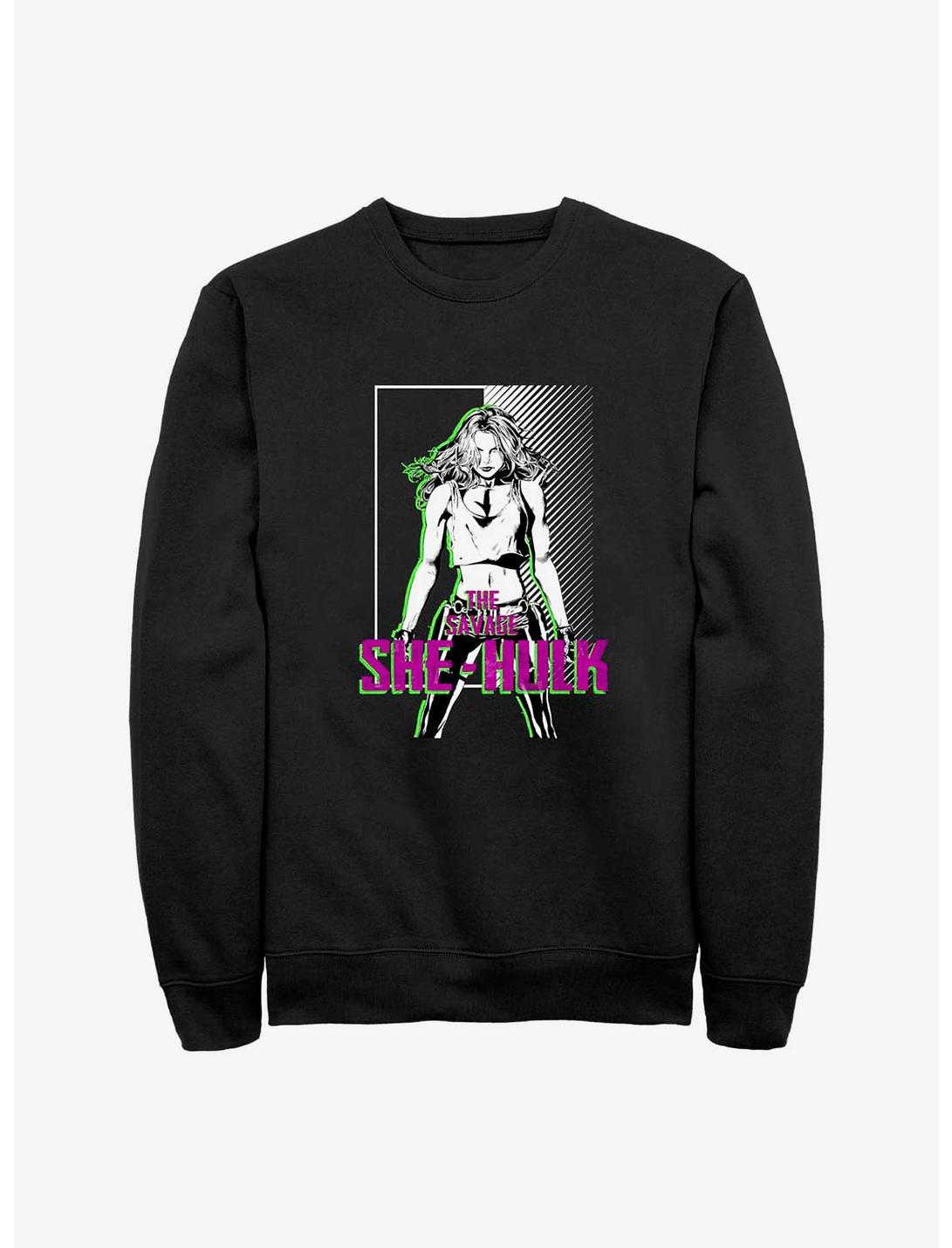 Marvel She-Hulk Savage Sweatshirt, BLACK, hi-res