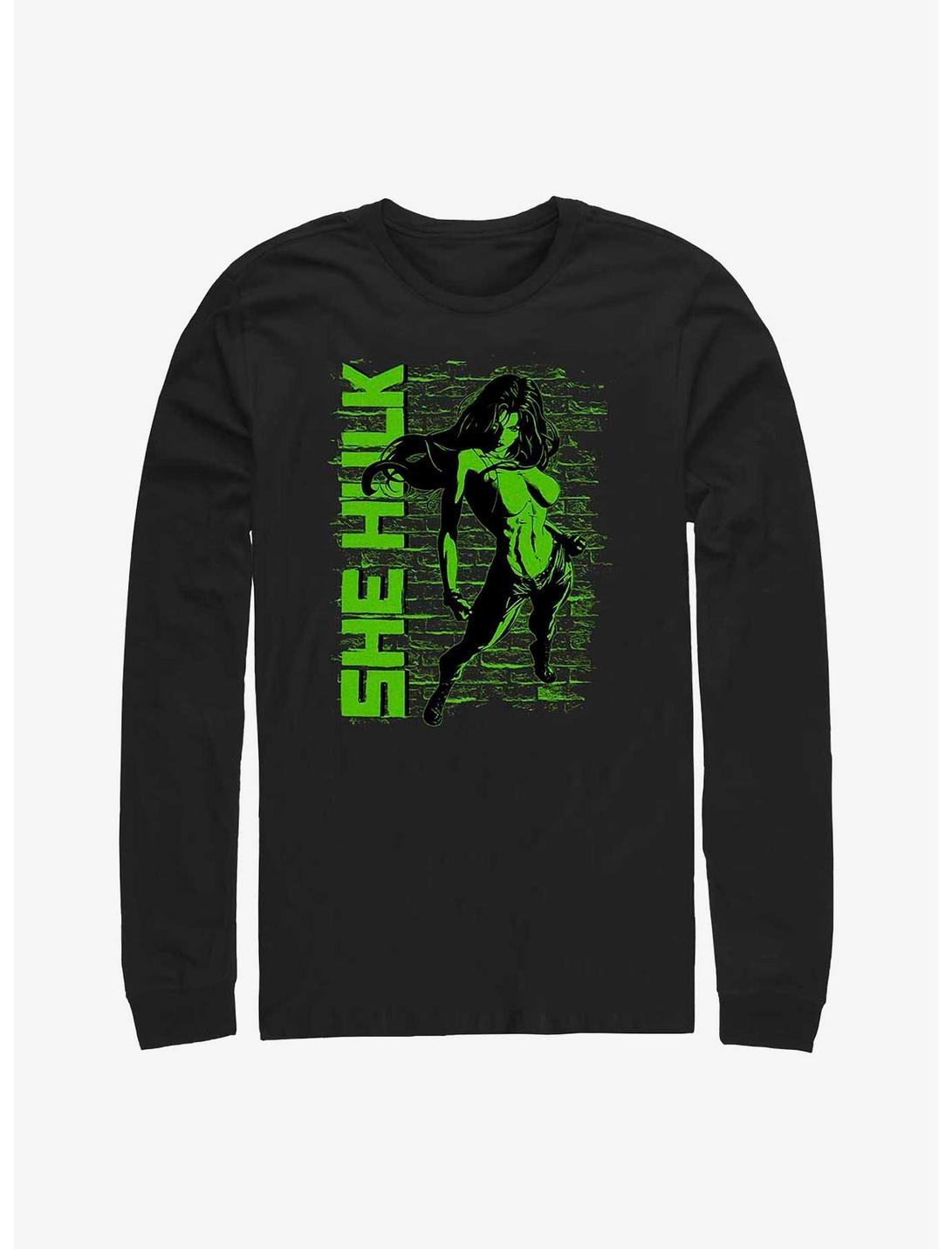 Marvel She-Hulk Green Sensation Long-Sleeve T-Shirt, BLACK, hi-res