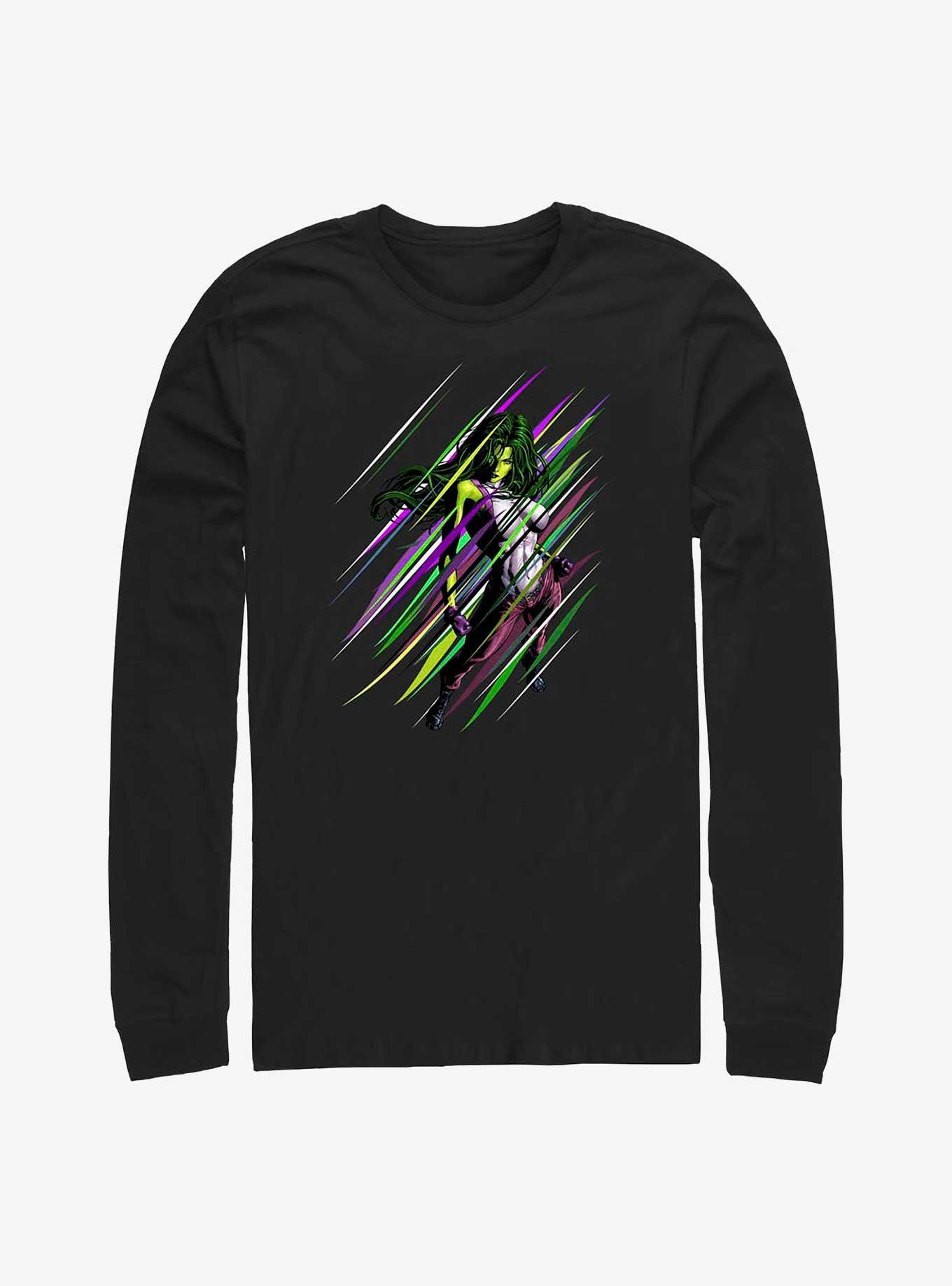 Marvel She-Hulk Sensational Long-Sleeve T-Shirt, BLACK, hi-res