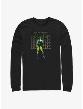 Marvel She-Hulk Name Stack Long-Sleeve T-Shirt, , hi-res