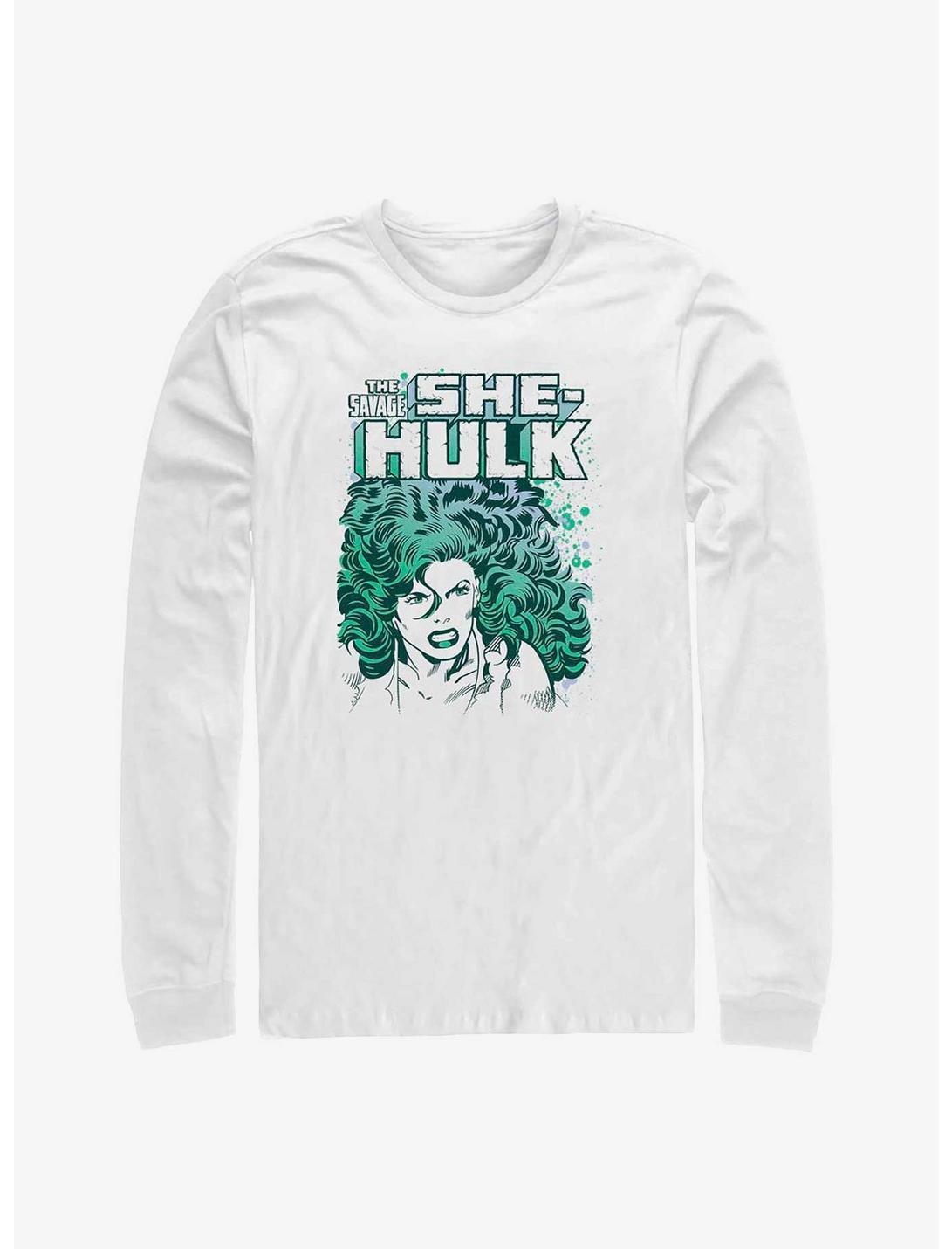 Marvel She-Hulk The Savage Long-Sleeve T-Shirt, WHITE, hi-res