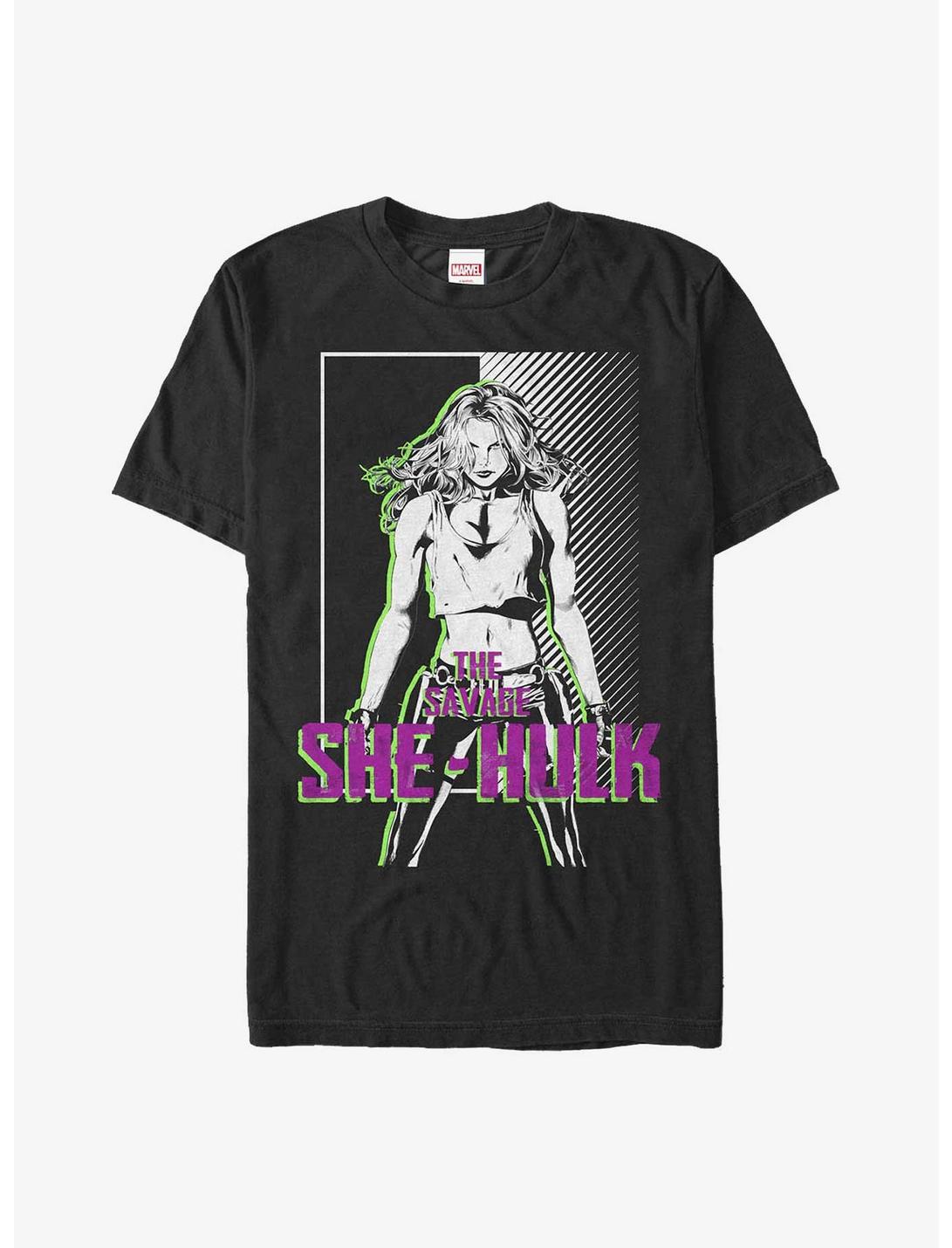 Marvel She-Hulk Savage T-Shirt, BLACK, hi-res