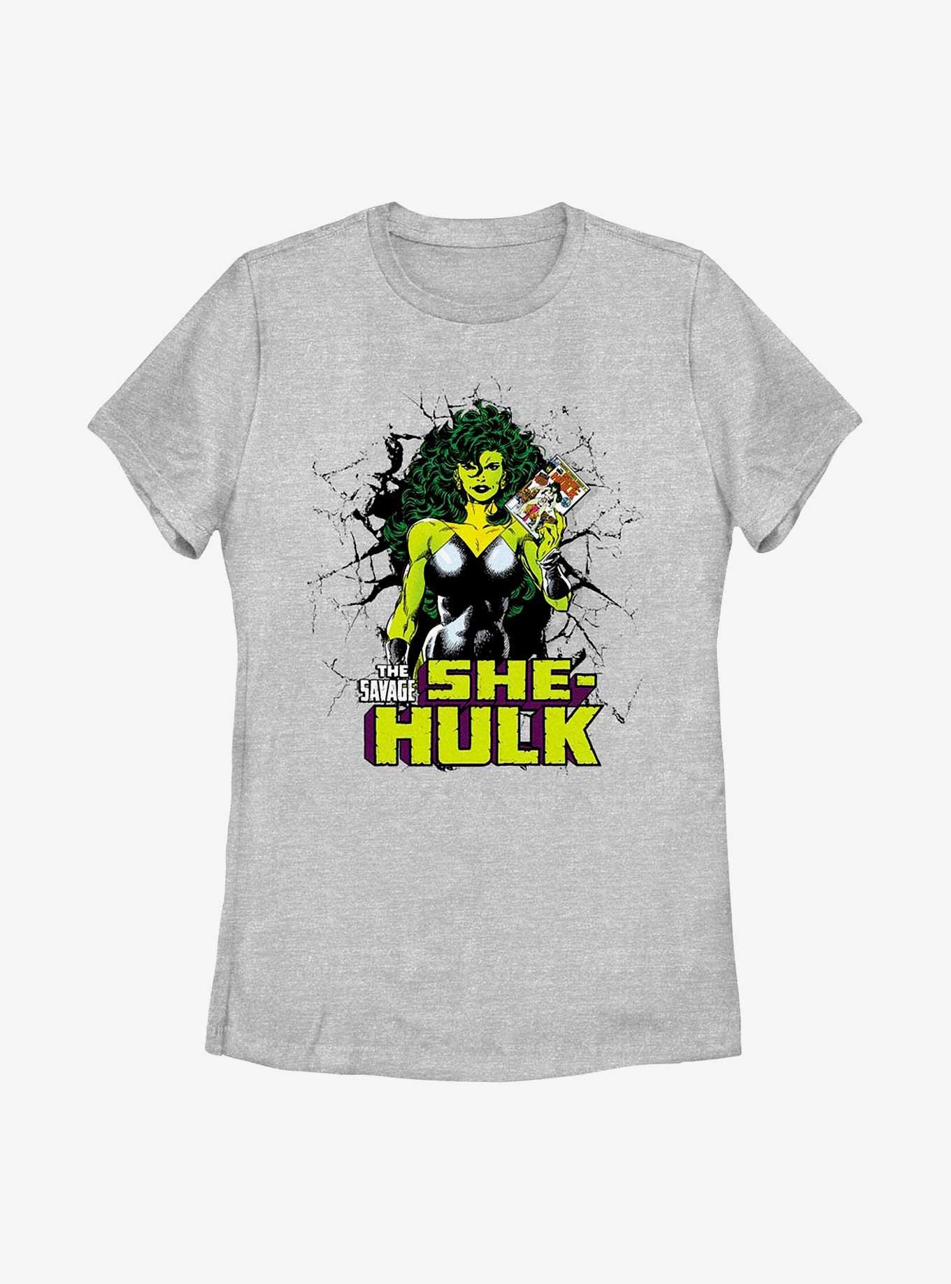Marvel She-Hulk Holding Comic Womens T-Shirt, , hi-res