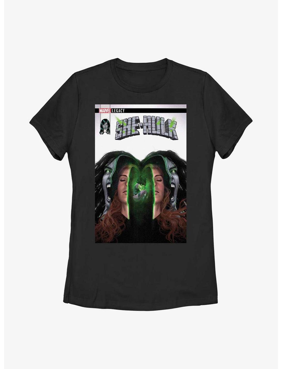 Marvel She-Hulk Inner Hulk Legacy Comic Womens T-Shirt, BLACK, hi-res