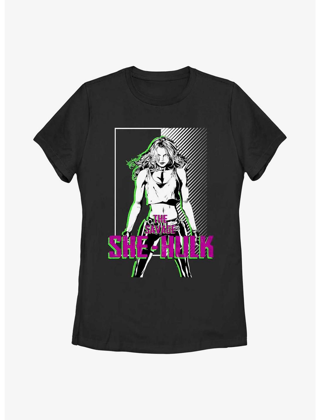 Marvel She-Hulk Savage Womens T-Shirt, BLACK, hi-res