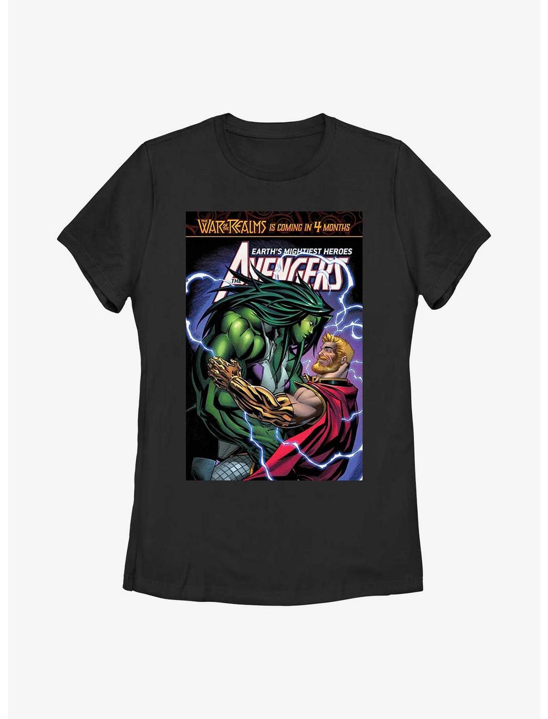 Marvel She-Hulk Avengers Comic Womens T-Shirt, BLACK, hi-res