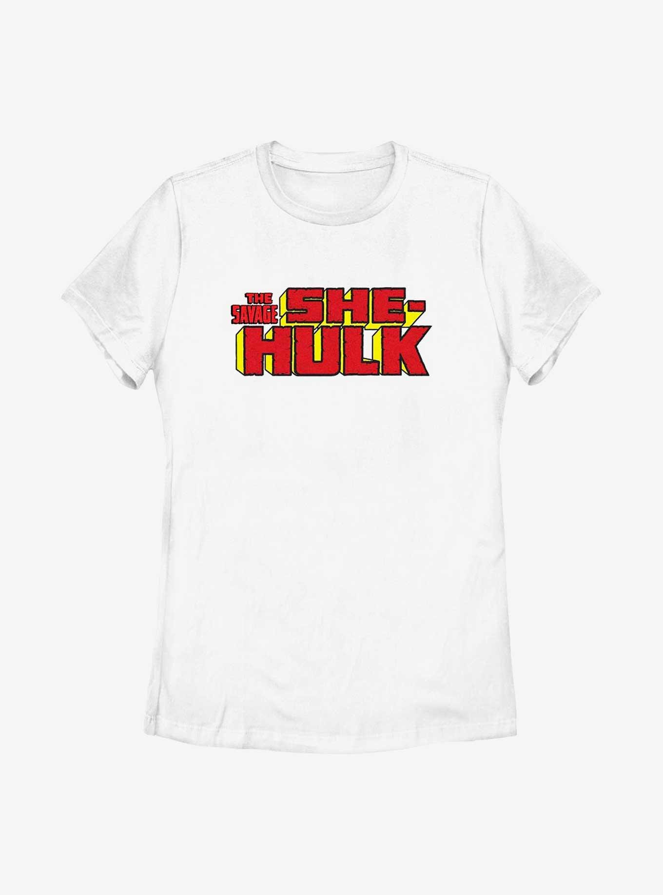 Marvel She-Hulk Logo Womens T-Shirt, WHITE, hi-res