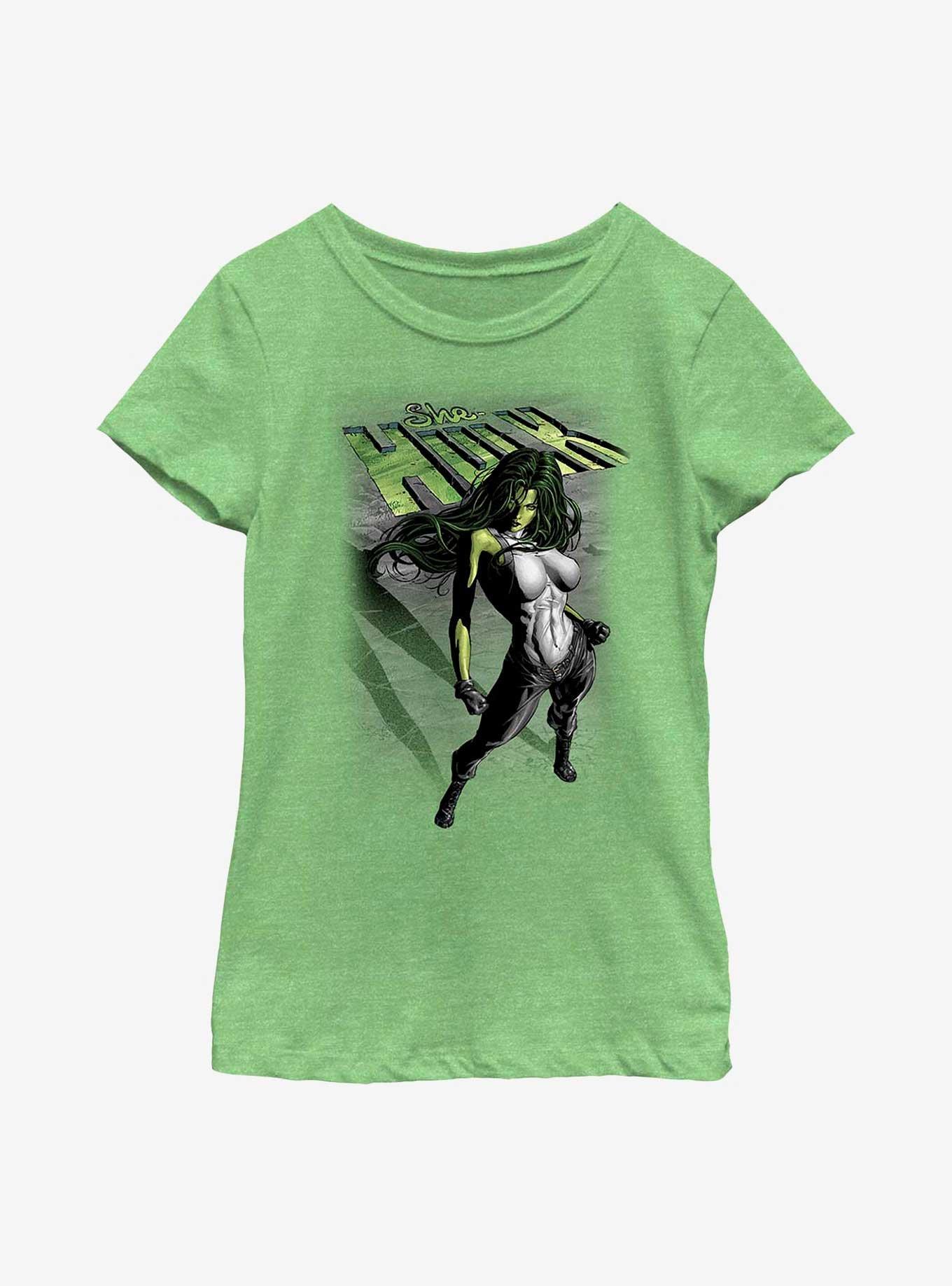 Marvel She-Hulk Incredible Youth Girls T-Shirt, GRN APPLE, hi-res