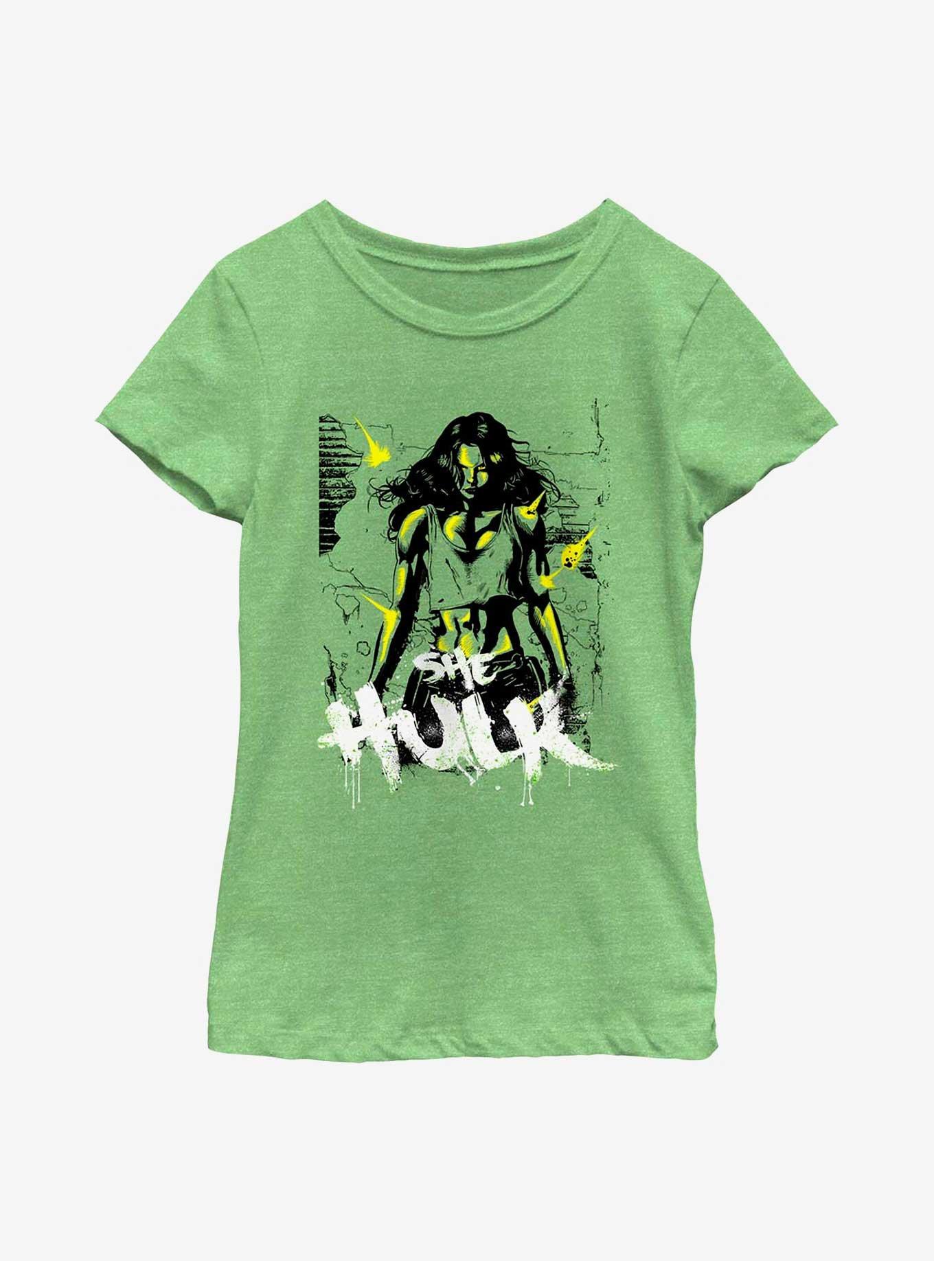 Marvel She-Hulk Invincible Youth Girls T-Shirt, GRN APPLE, hi-res