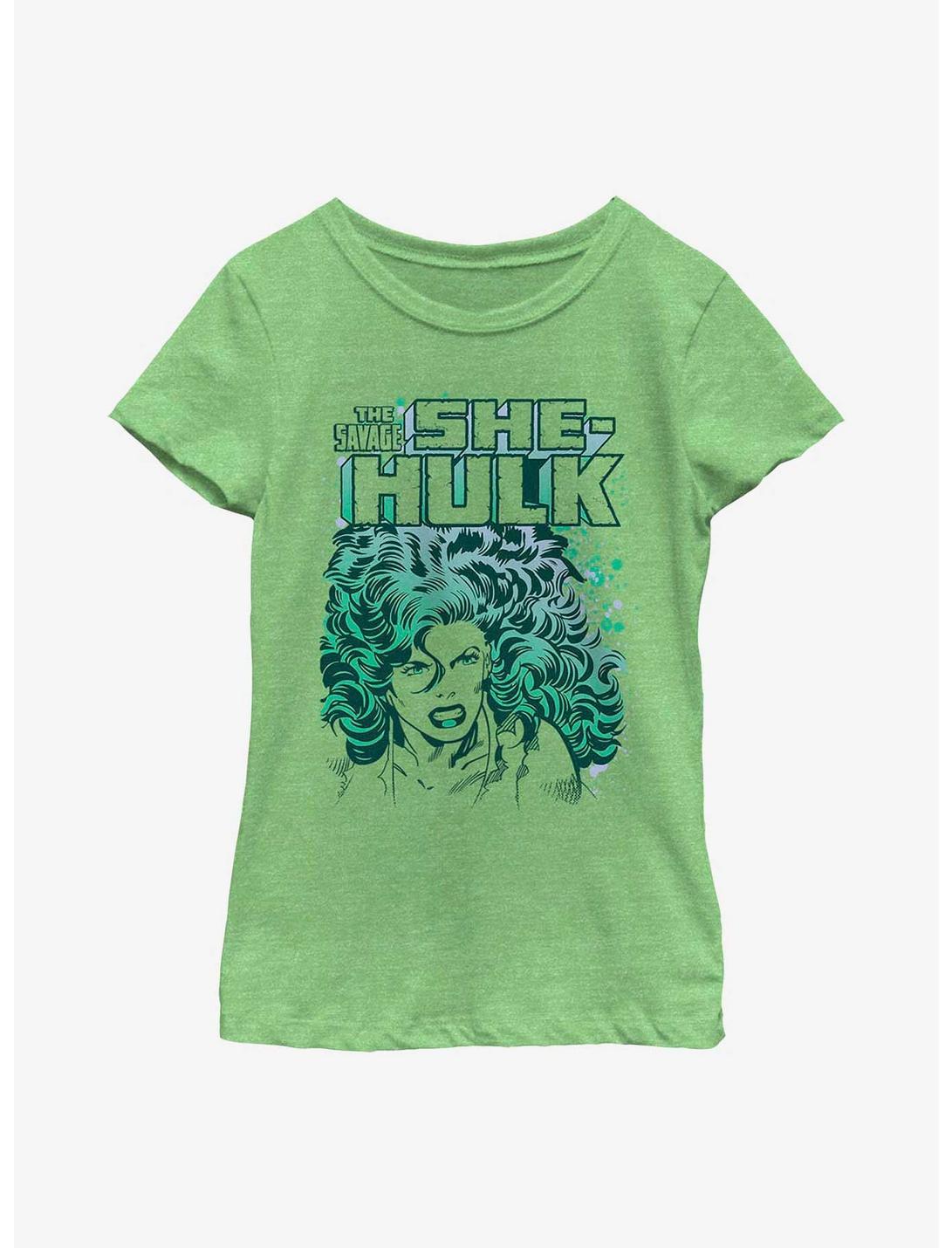 Marvel She-Hulk The Savage Youth Girls T-Shirt, GRN APPLE, hi-res