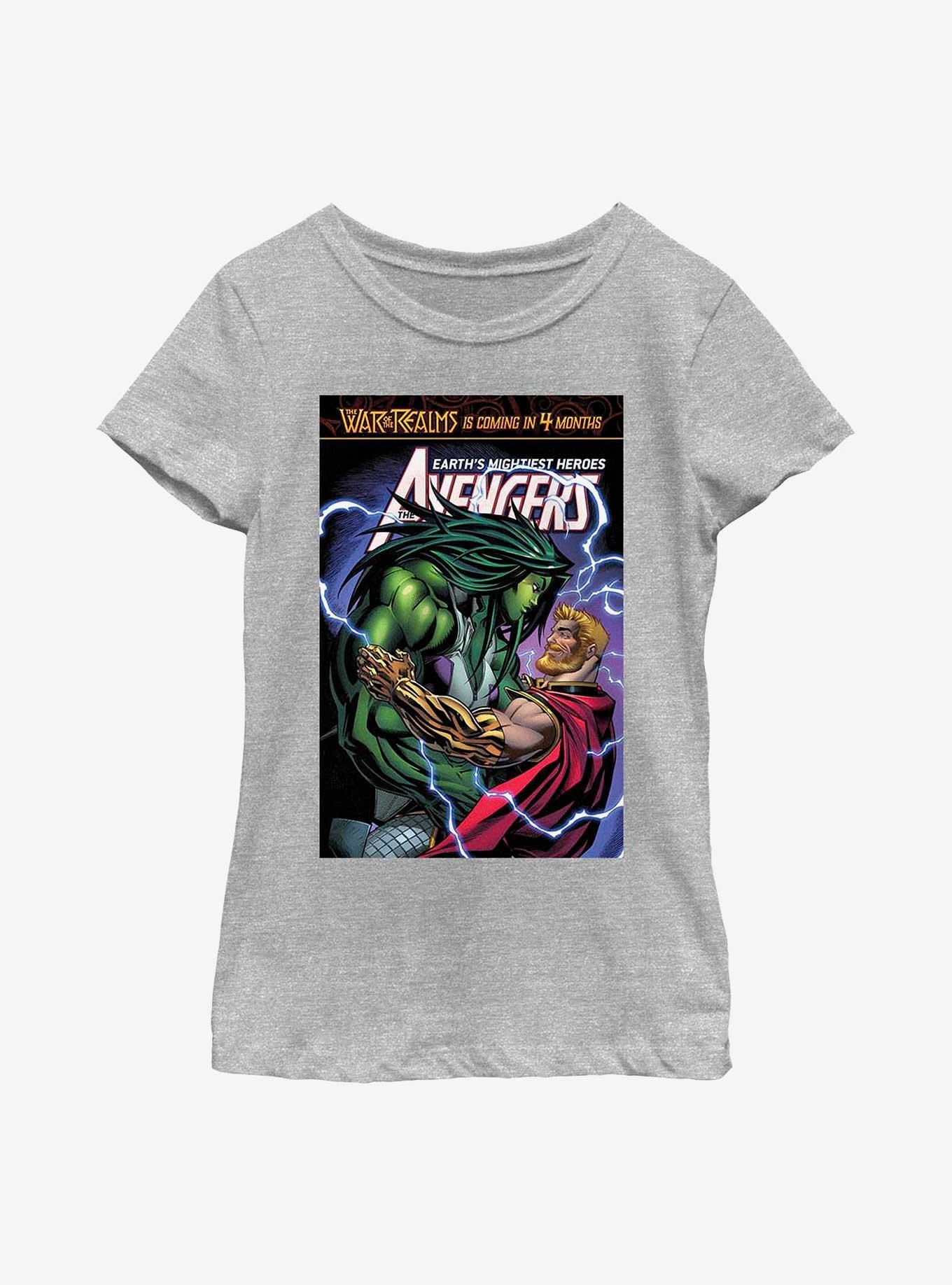Marvel She-Hulk Avengers Comic Youth Girls T-Shirt, , hi-res