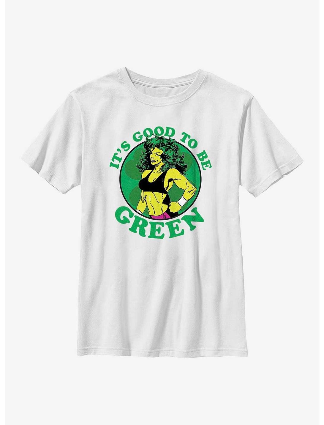 Marvel She-Hulk Good To Be Green Youth T-Shirt, WHITE, hi-res