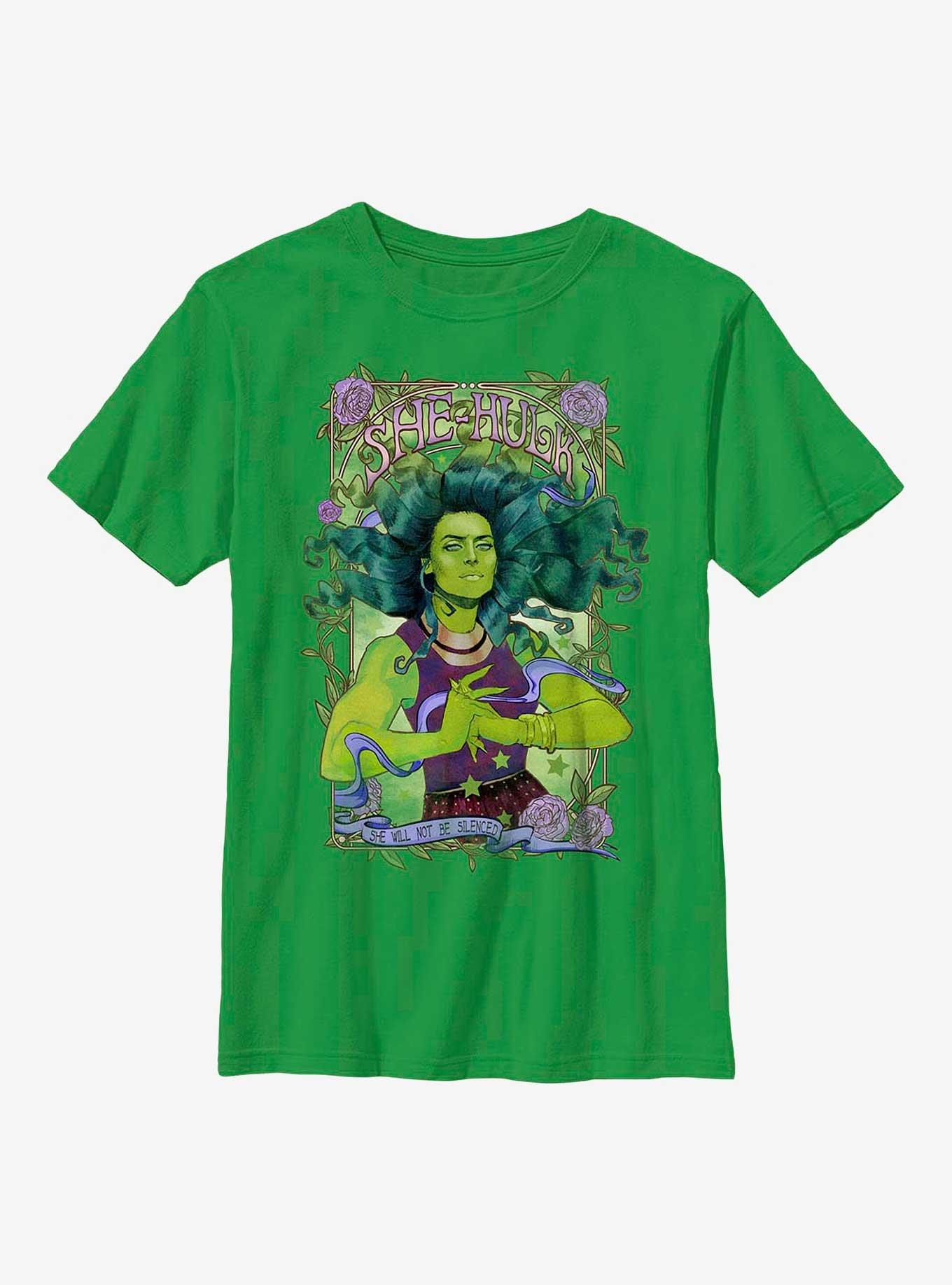 Marvel She-Hulk Will Not Be Silenced Youth T-Shirt, , hi-res