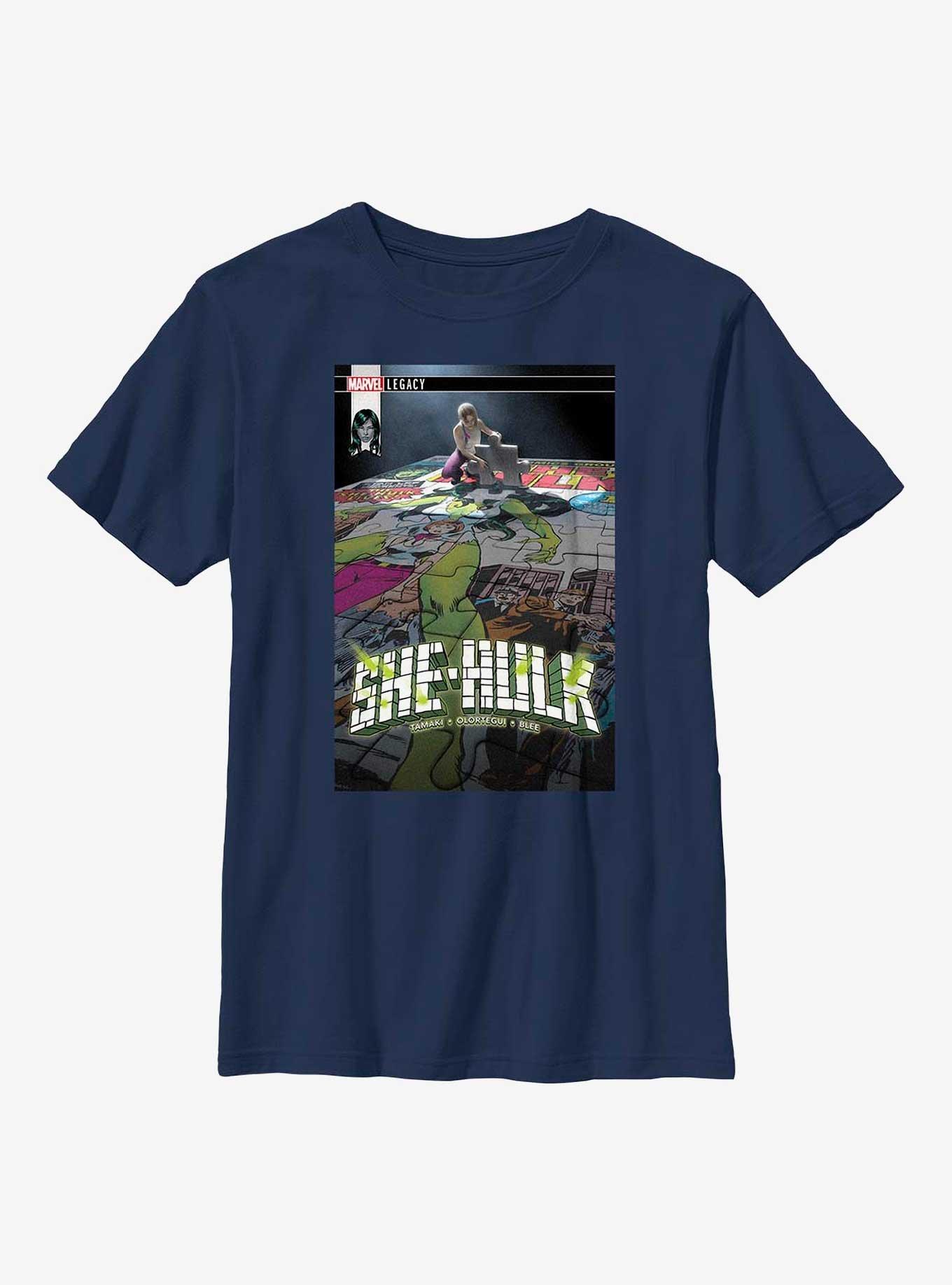 Marvel She-Hulk Legacy Puzzle Comic Youth T-Shirt, , hi-res