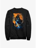 Star Wars Obi-Wan Kenobi Hero Stance Paint Sweatshirt, BLACK, hi-res