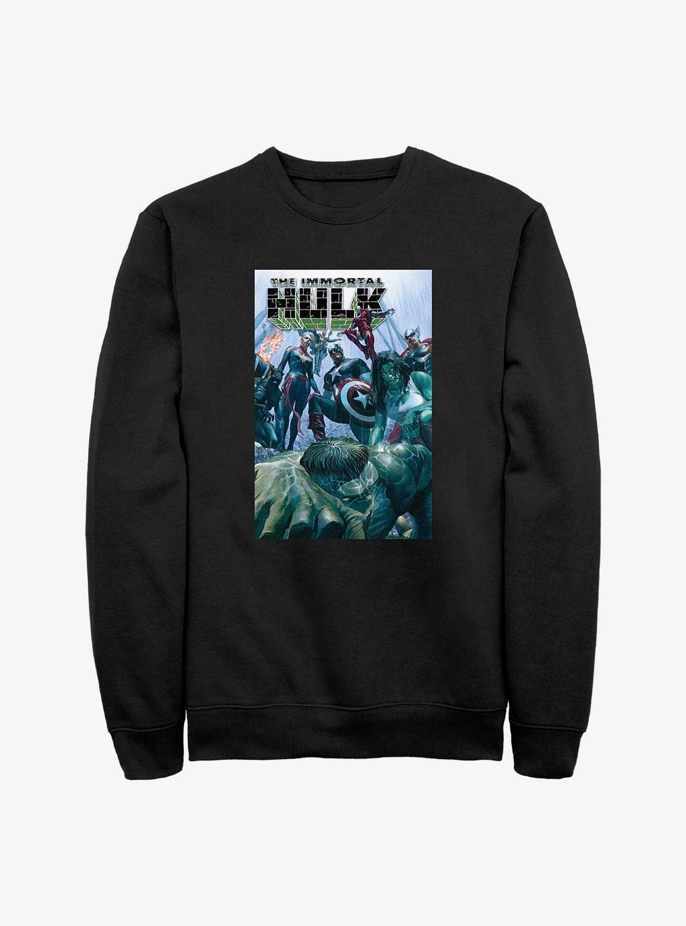 Marvel She-Hulk Immortal Hulk Comic Sweatshirt, BLACK, hi-res