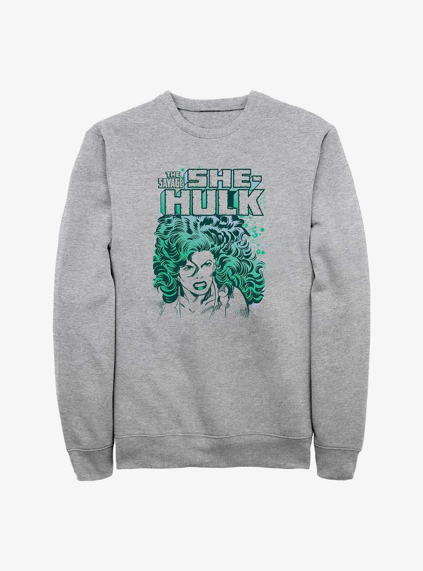 Marvel She-Hulk The Savage Sweatshirt, ATH HTR, hi-res