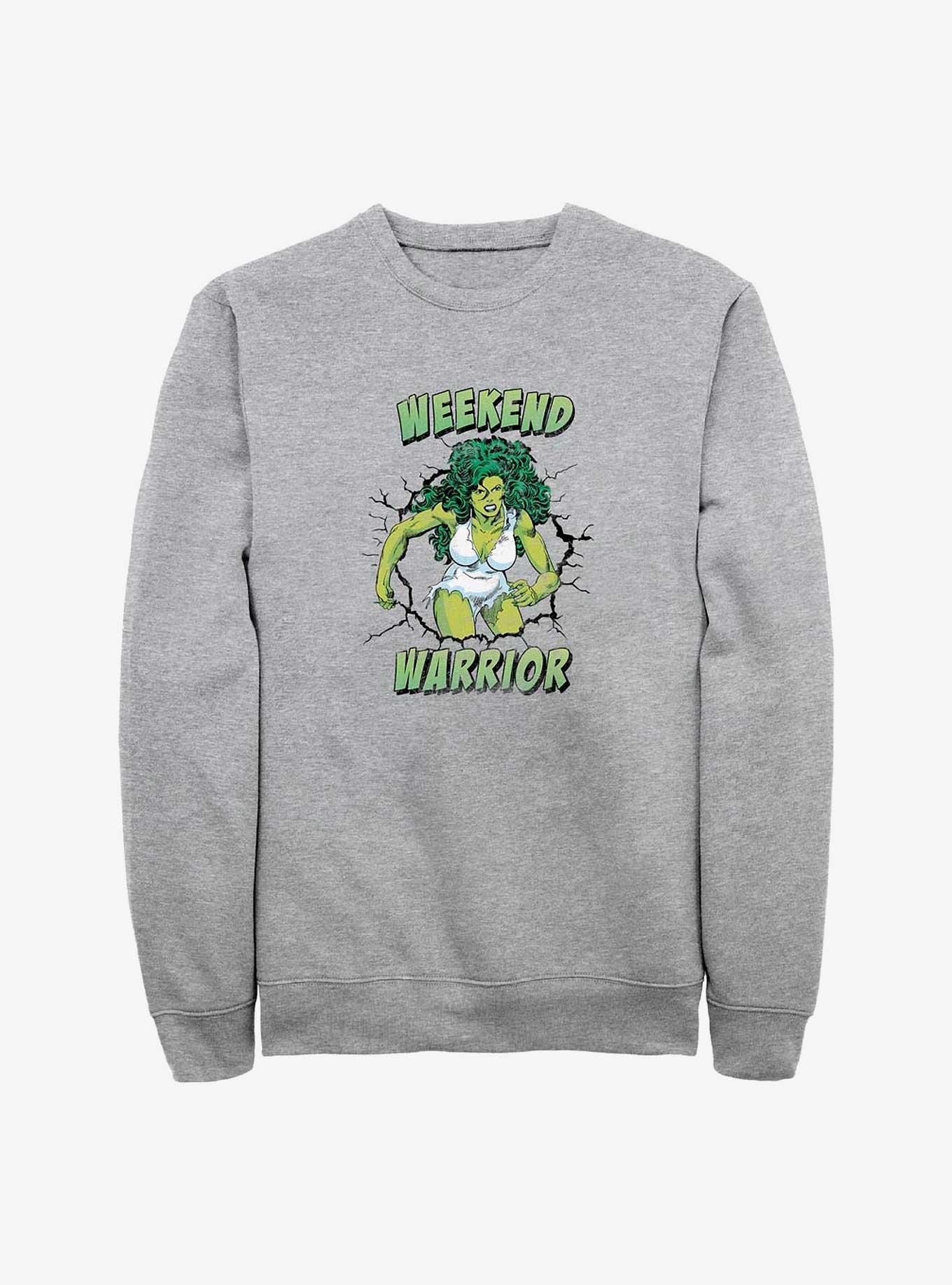 Marvel She-Hulk Weekend Warrior Sweatshirt, ATH HTR, hi-res