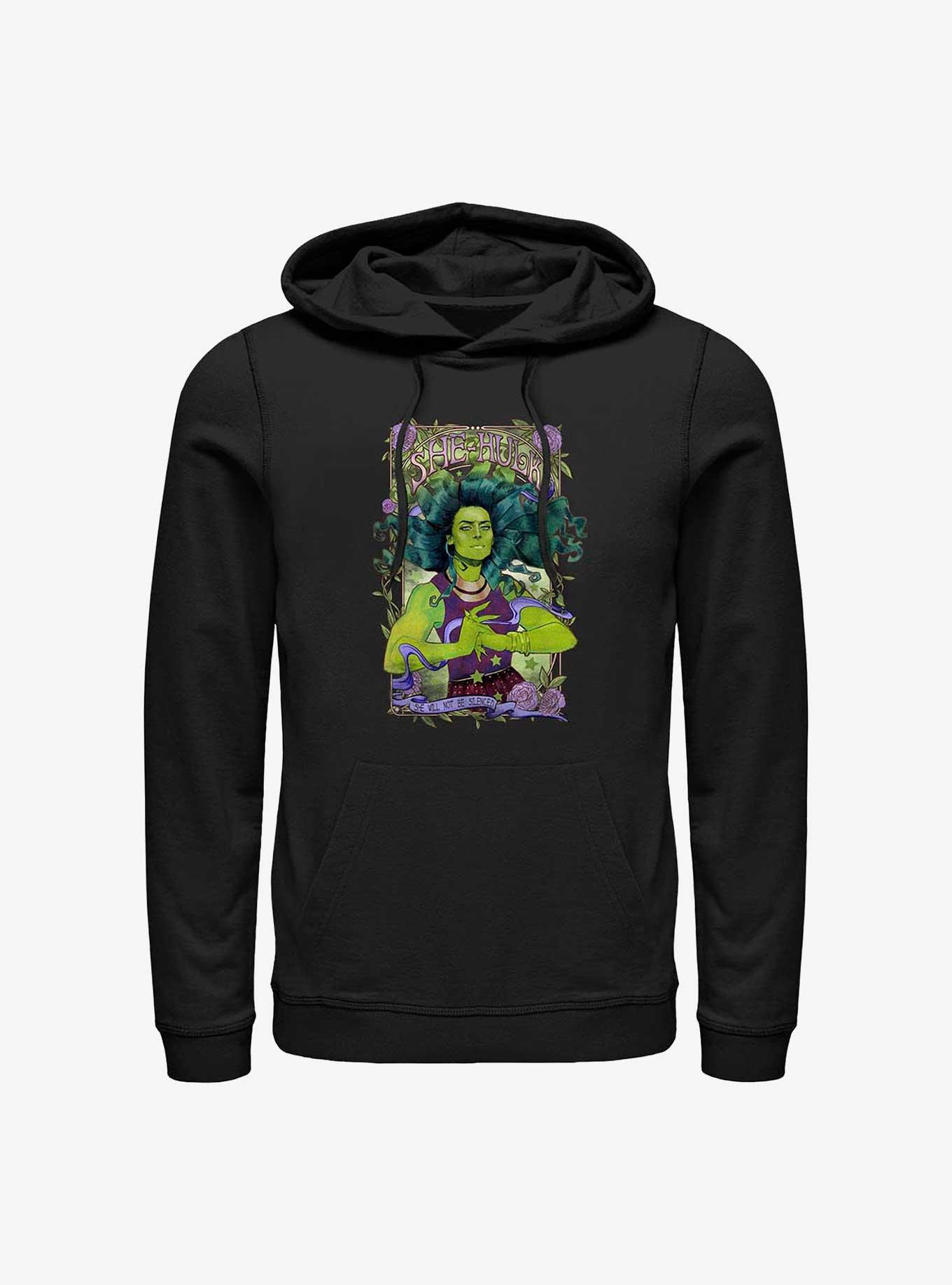 Marvel She-Hulk Will Not Be Silenced Hoodie, BLACK, hi-res