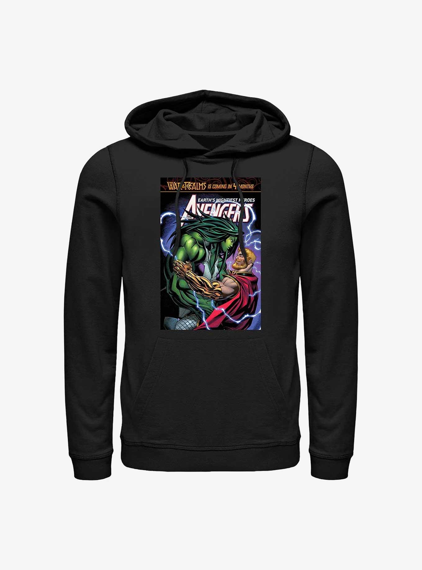 Marvel She-Hulk Avengers Comic Hoodie, BLACK, hi-res