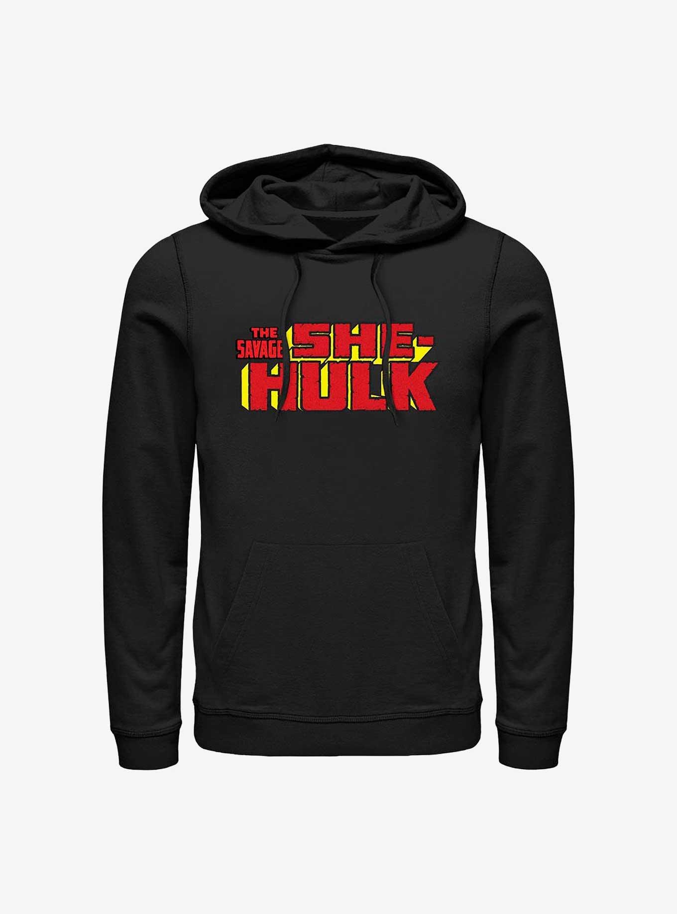 Marvel She-Hulk Logo Hoodie, BLACK, hi-res