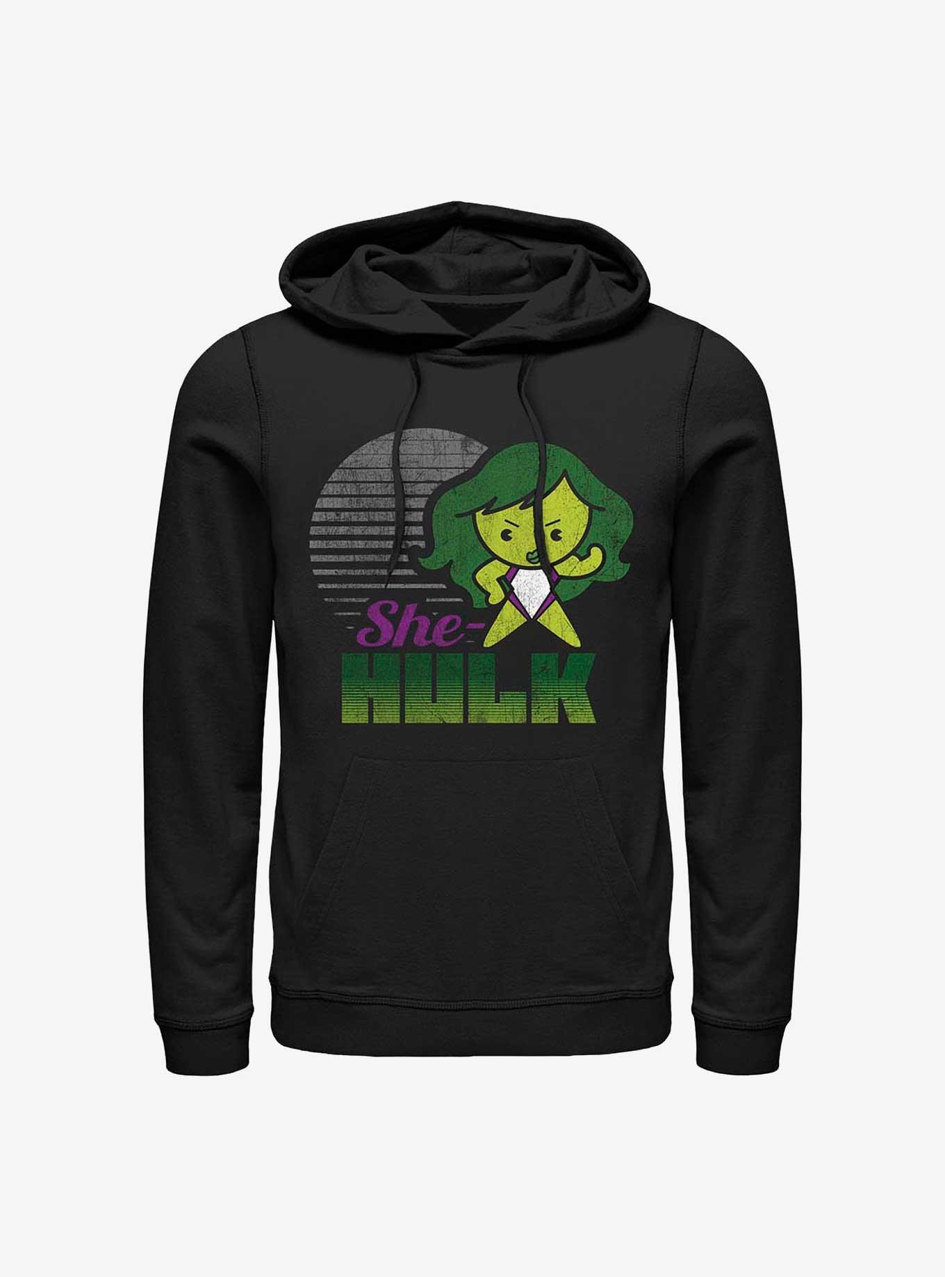 Marvel She-Hulk Kawaii Hoodie, BLACK, hi-res