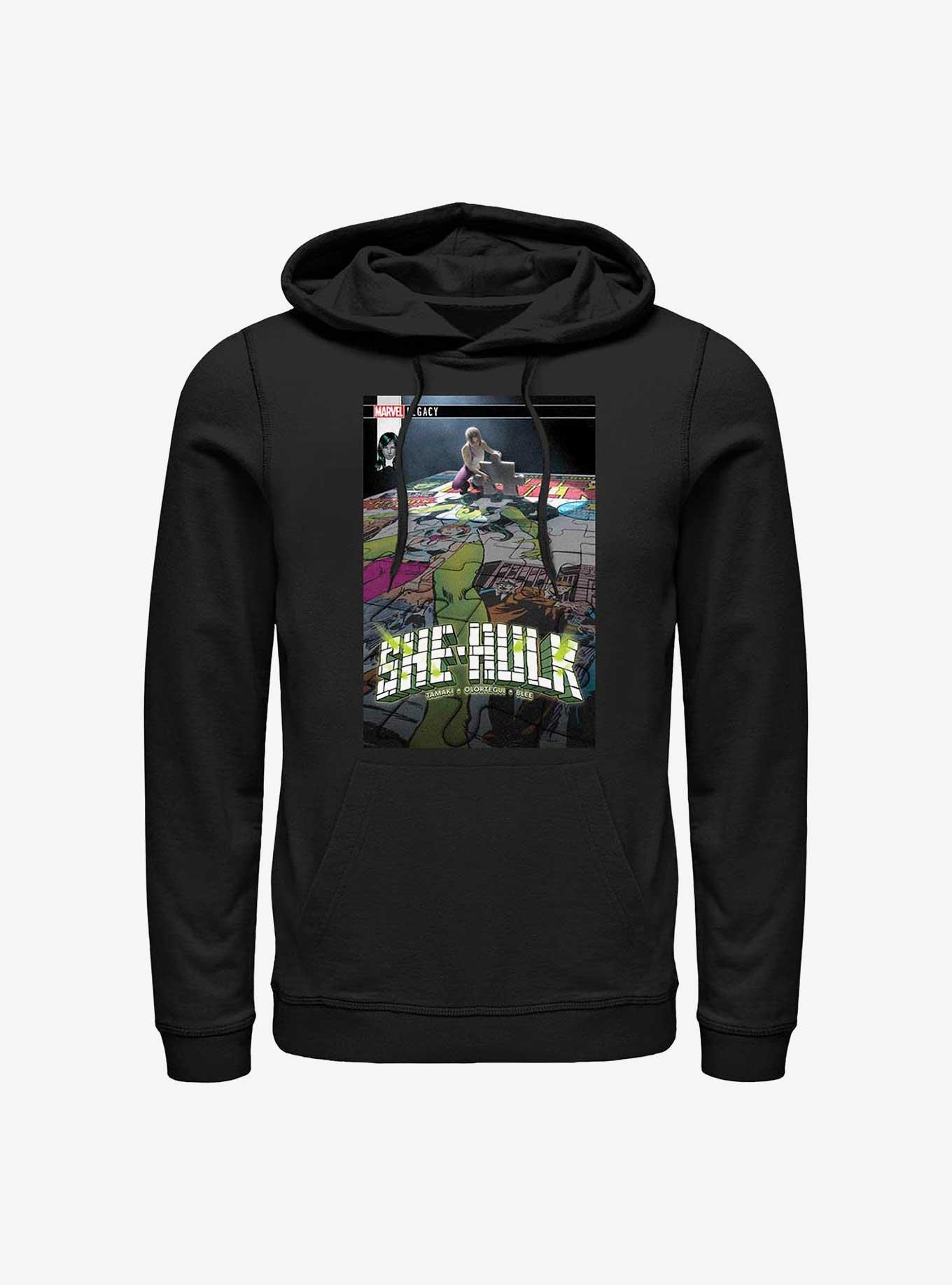 Marvel She-Hulk Legacy Puzzle Comic Hoodie, BLACK, hi-res