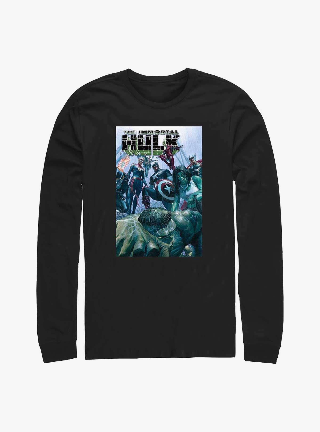 Marvel She-Hulk Immortal Hulk Comic Long-Sleeve T-Shirt, BLACK, hi-res