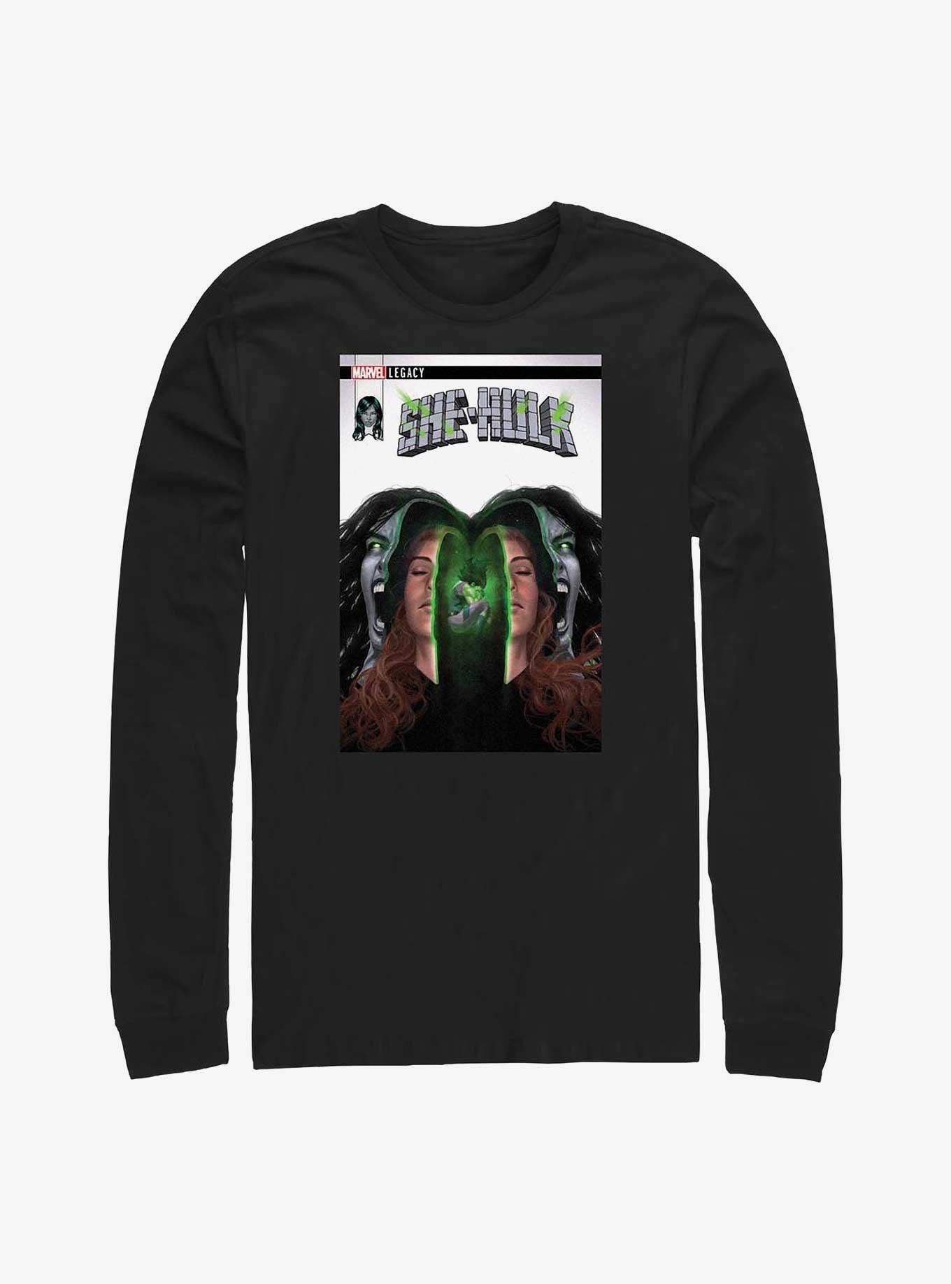 Marvel She-Hulk Inner Hulk Legacy Comic Long-Sleeve T-Shirt, BLACK, hi-res