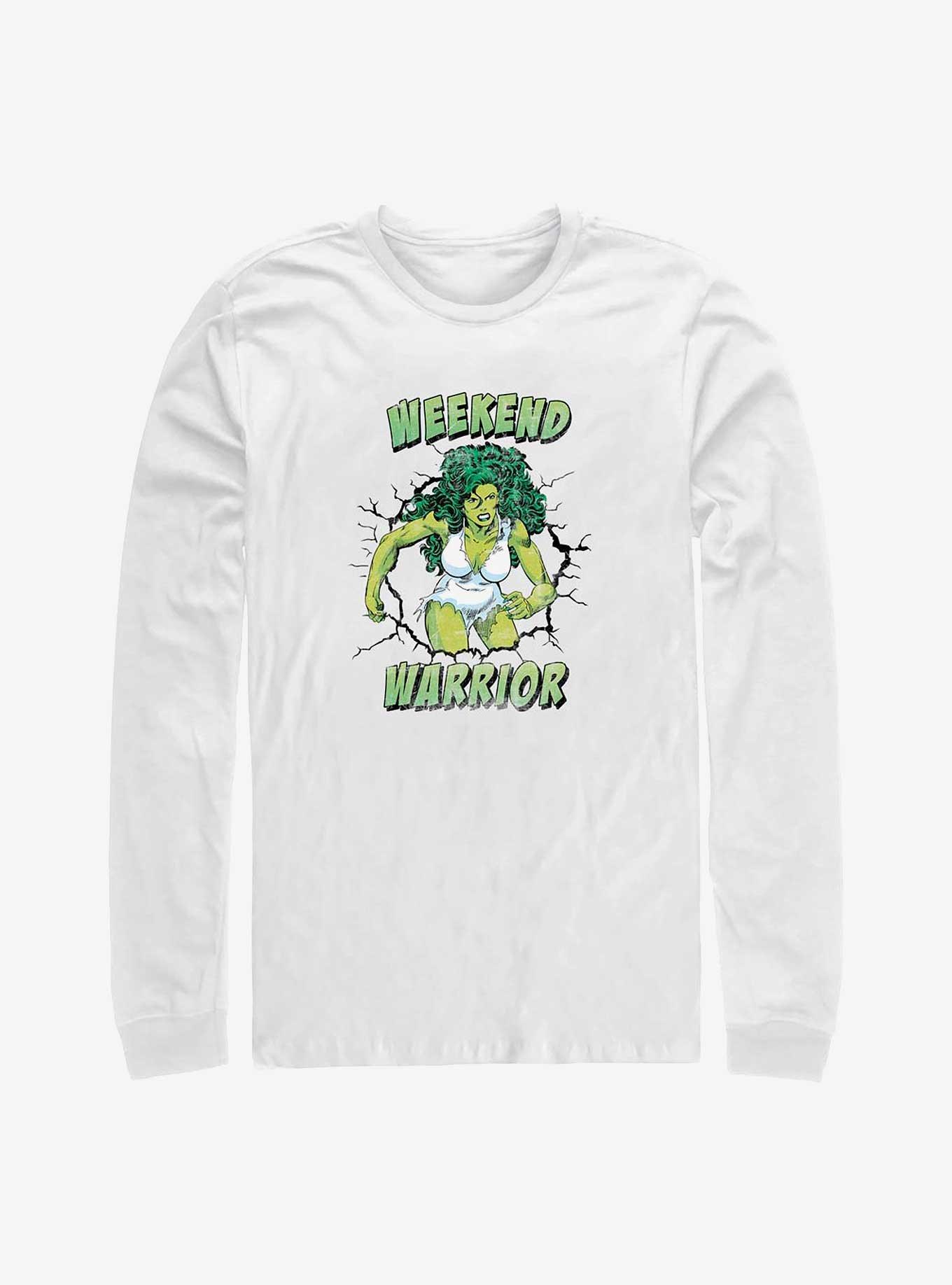 Marvel She-Hulk Weekend Warrior Long-Sleeve T-Shirt, WHITE, hi-res