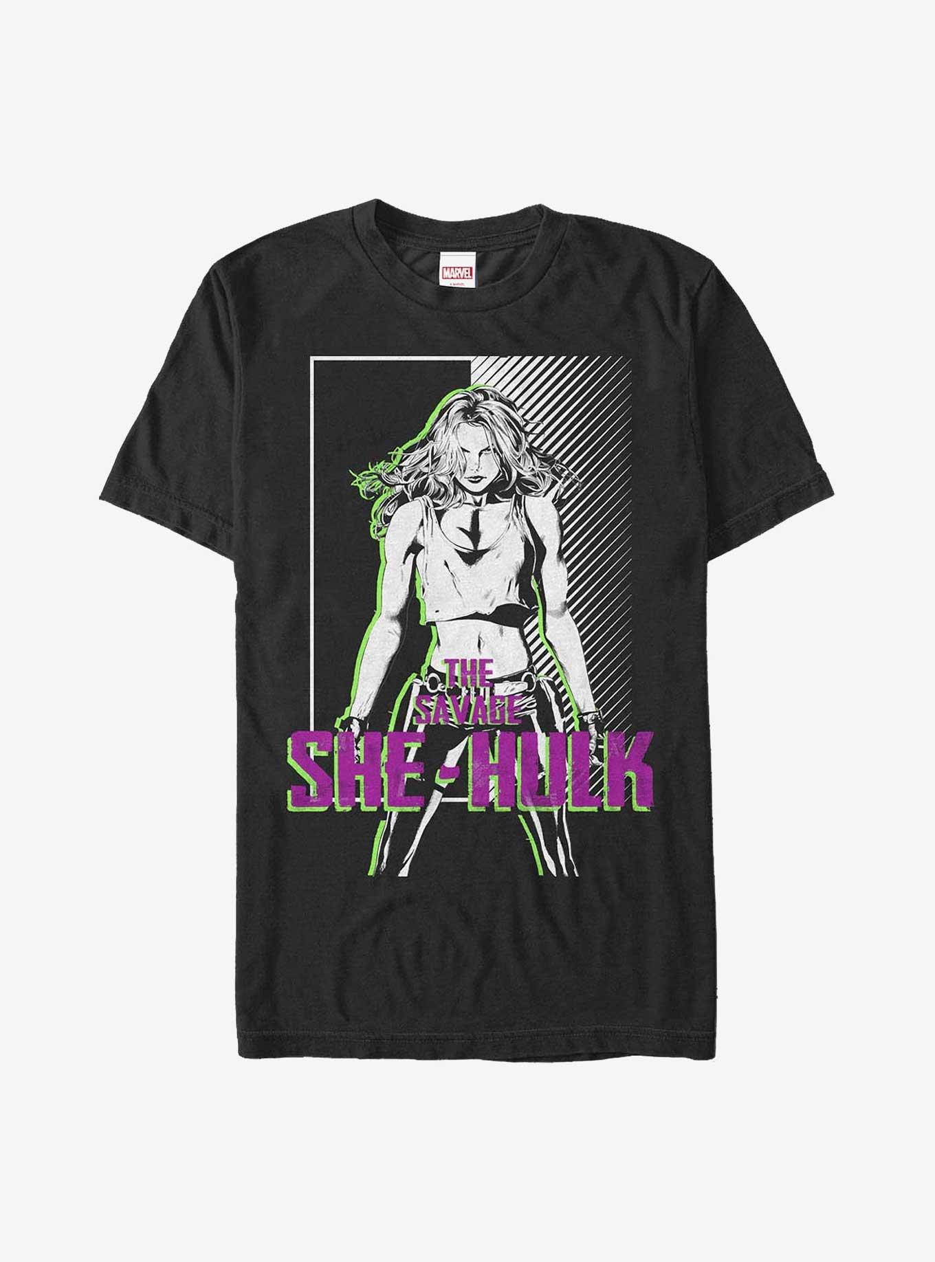 Marvel She-Hulk Savage T-Shirt, BLACK, hi-res