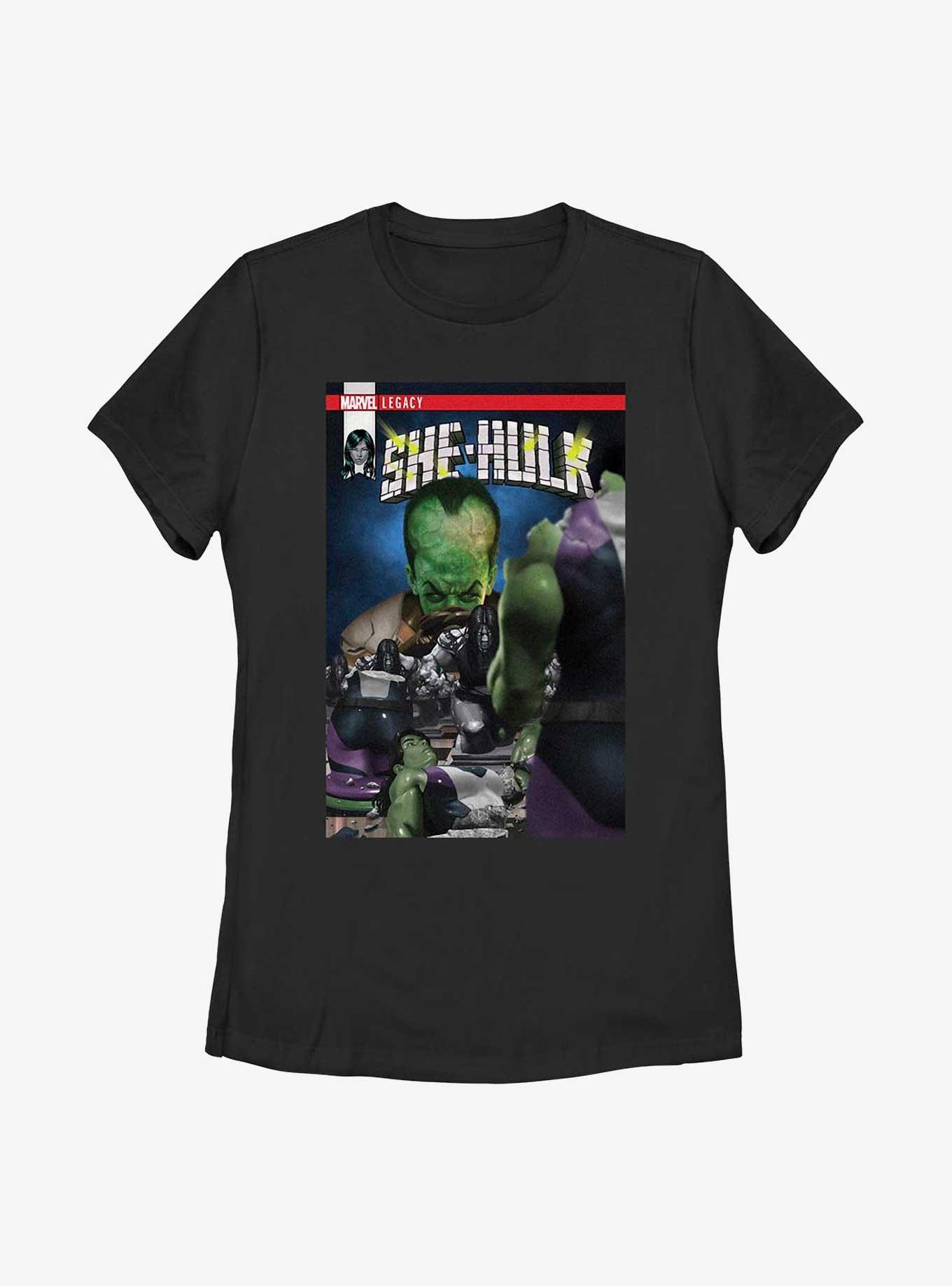 Marvel She-Hulk Legacy Comic Womens T-Shirt, BLACK, hi-res