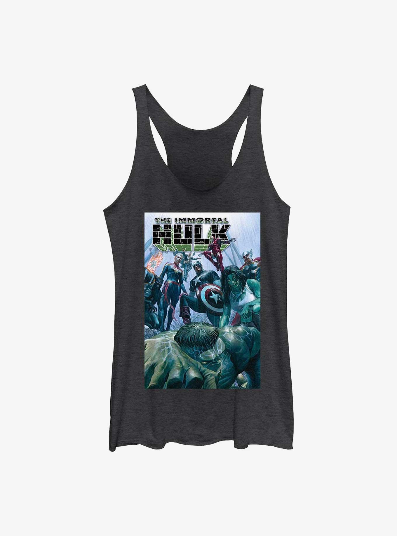 Marvel She-Hulk Immortal Hulk Comic Womens Tank Top, BLK HTR, hi-res