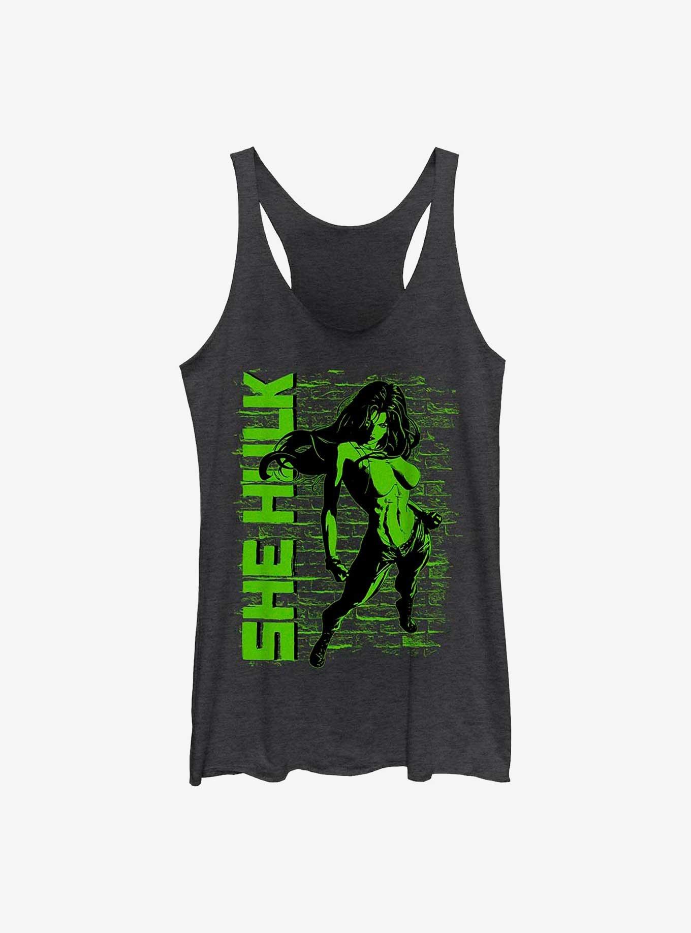 Marvel She-Hulk Green Sensation Womens Tank Top, BLK HTR, hi-res