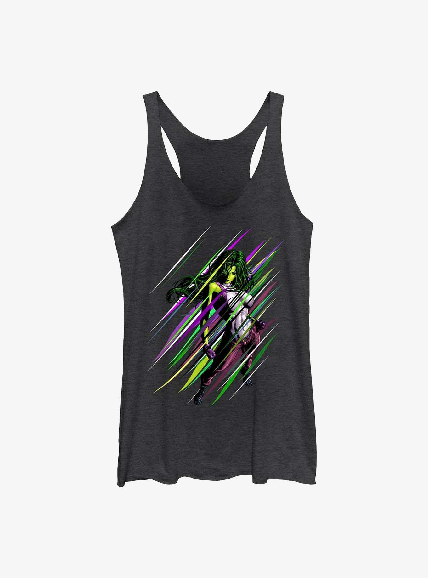 Marvel She-Hulk Sensational Womens Tank Top, BLK HTR, hi-res