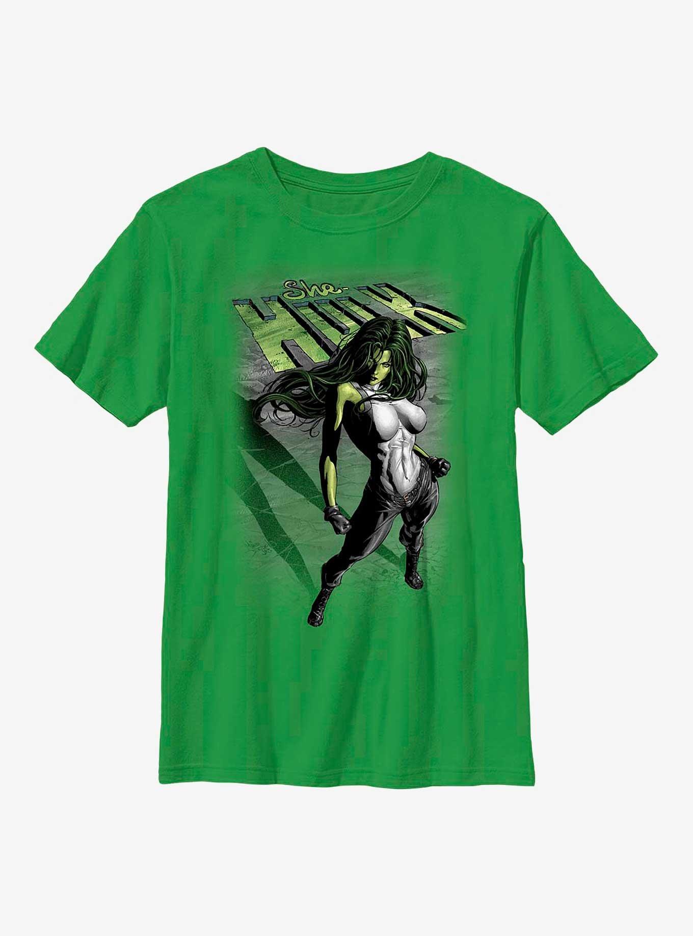 Marvel She-Hulk Incredible Youth T-Shirt, KELLY, hi-res view 1