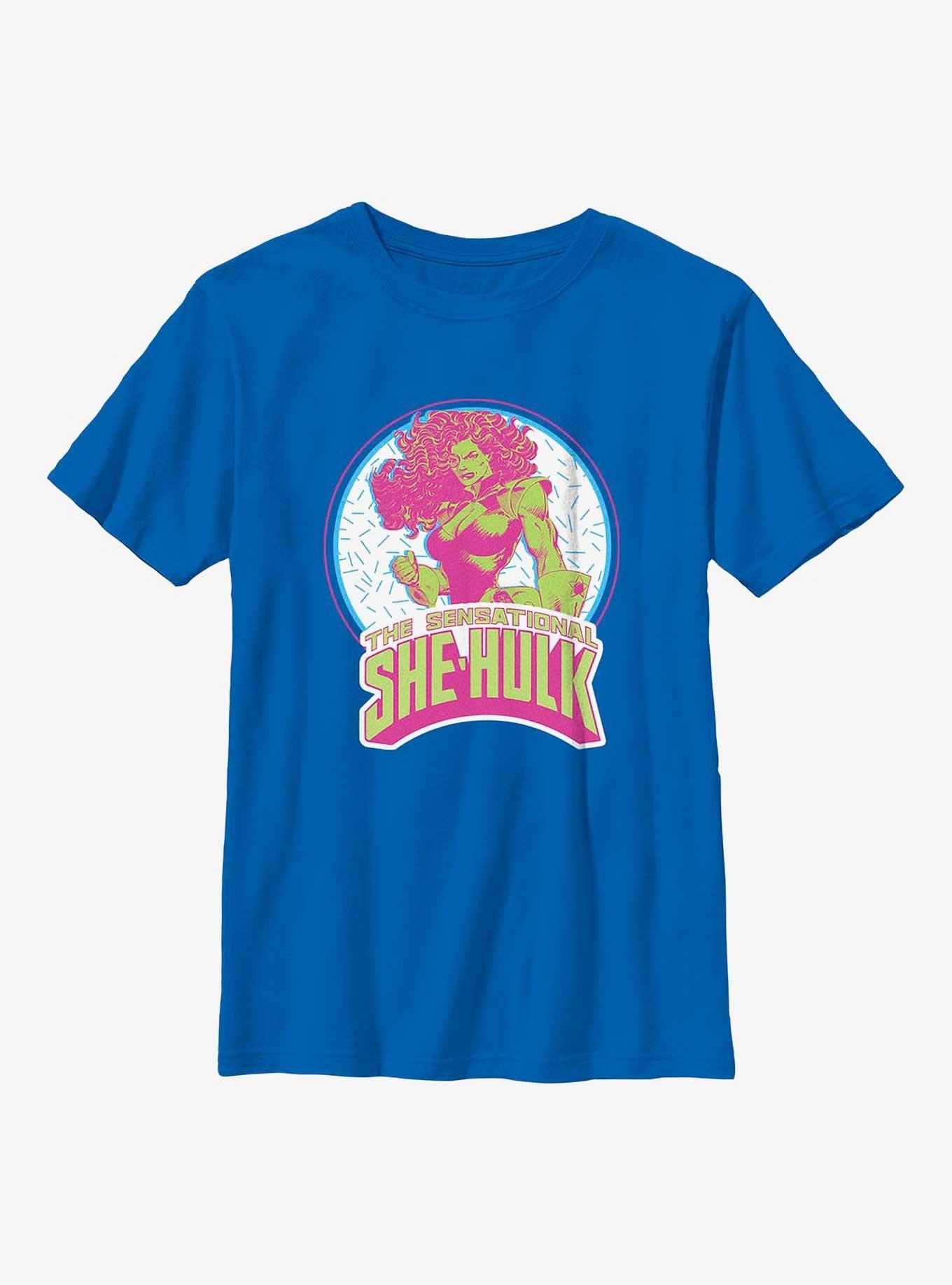 Marvel She-Hulk Sensational Youth T-Shirt, ROYAL, hi-res