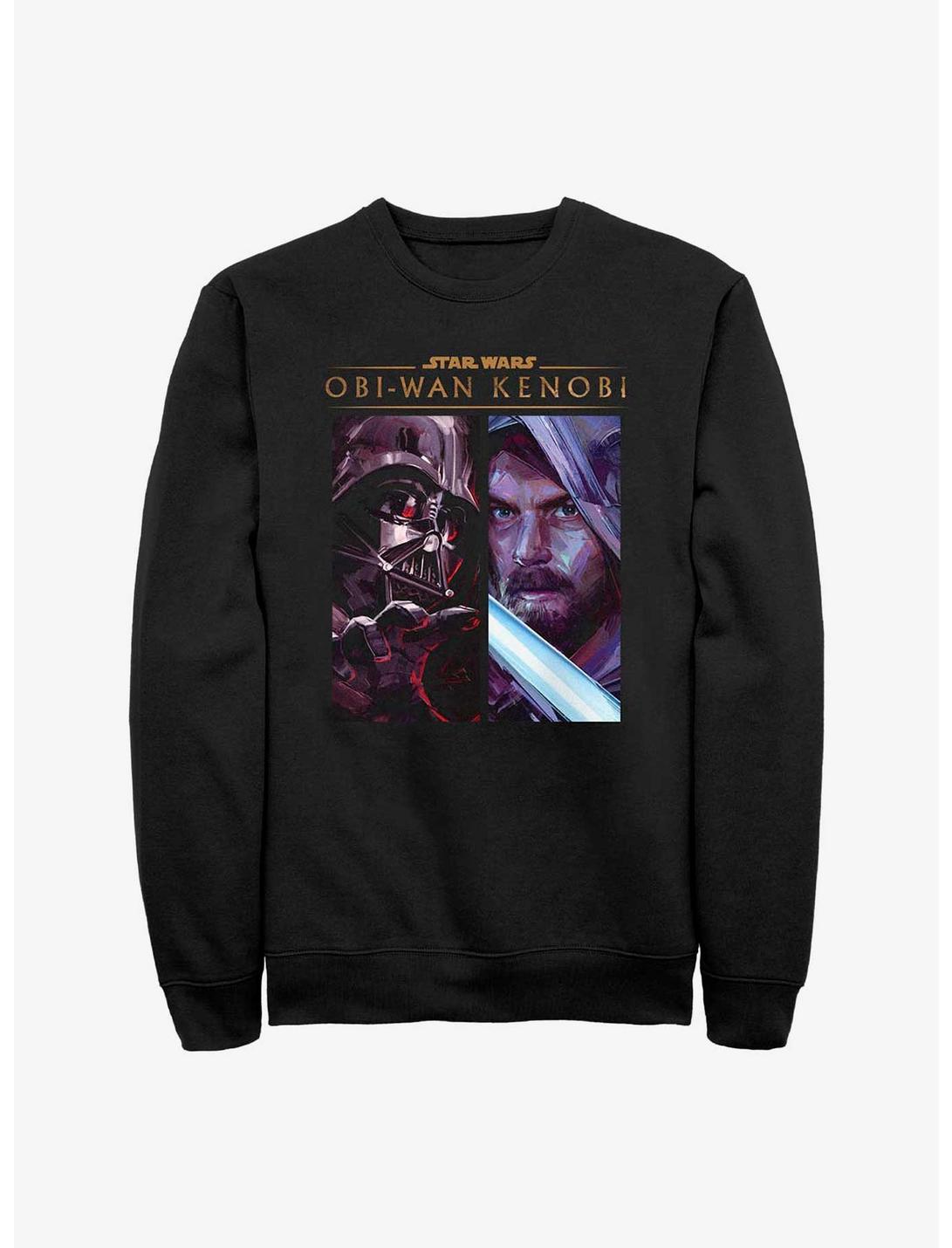 Star Wars Obi-Wan Kenobi Duel Dual Panels Sweatshirt, BLACK, hi-res