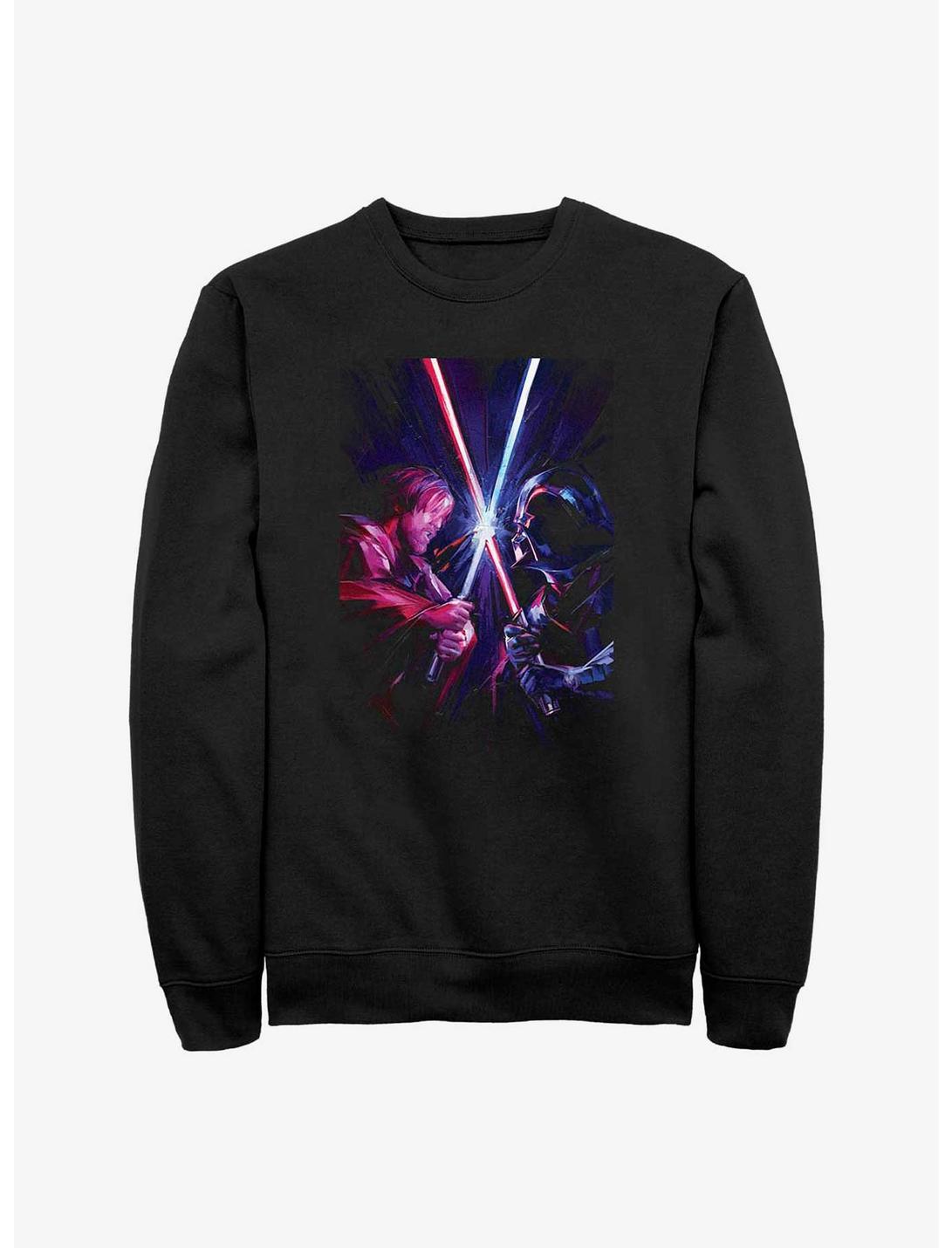 Star Wars Obi-Wan Kenobi Darth Vader Face-Off Sweatshirt, BLACK, hi-res
