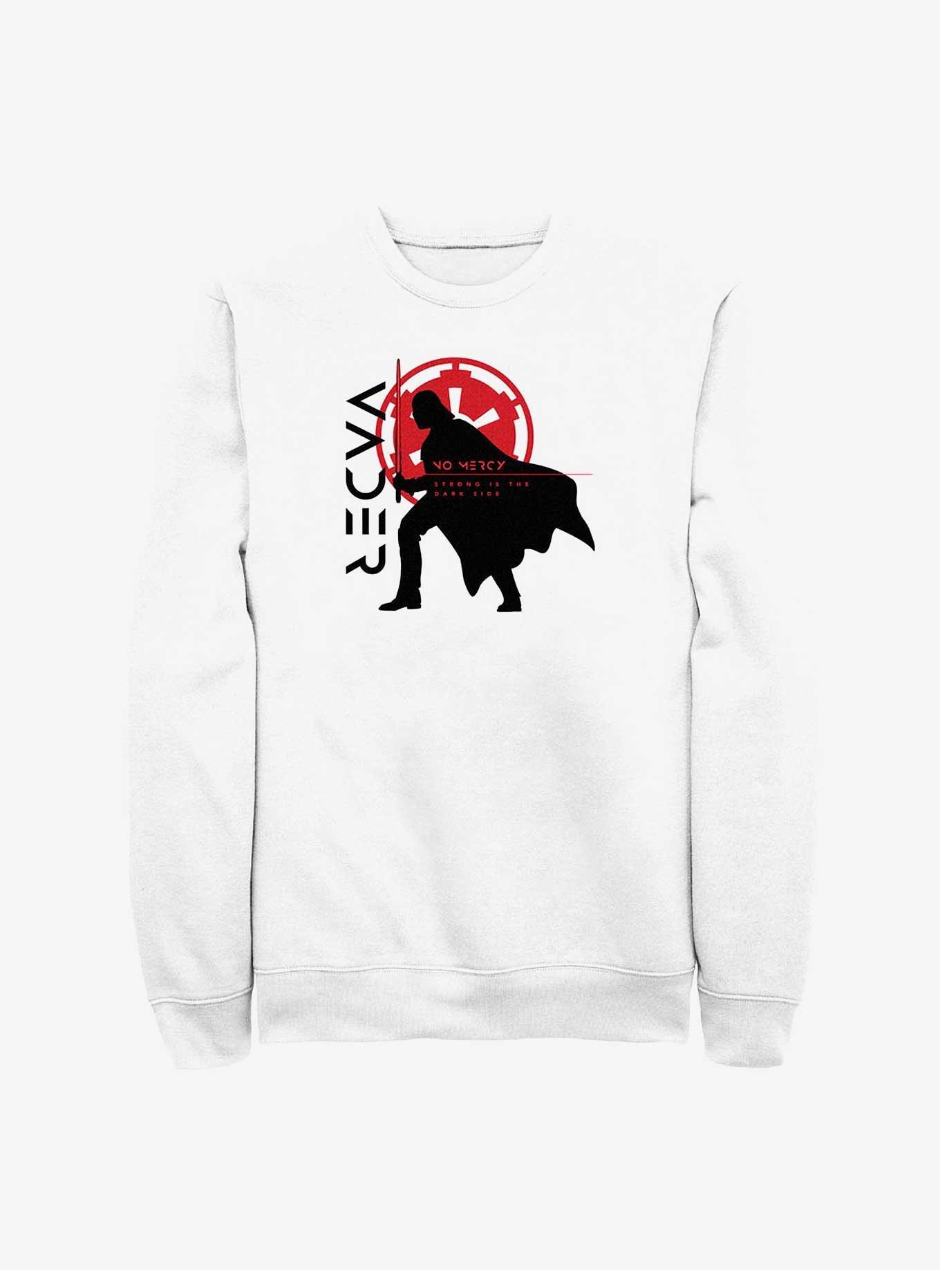 Star Wars Obi-Wan Kenobi Vader Silhouette Sweatshirt, WHITE, hi-res