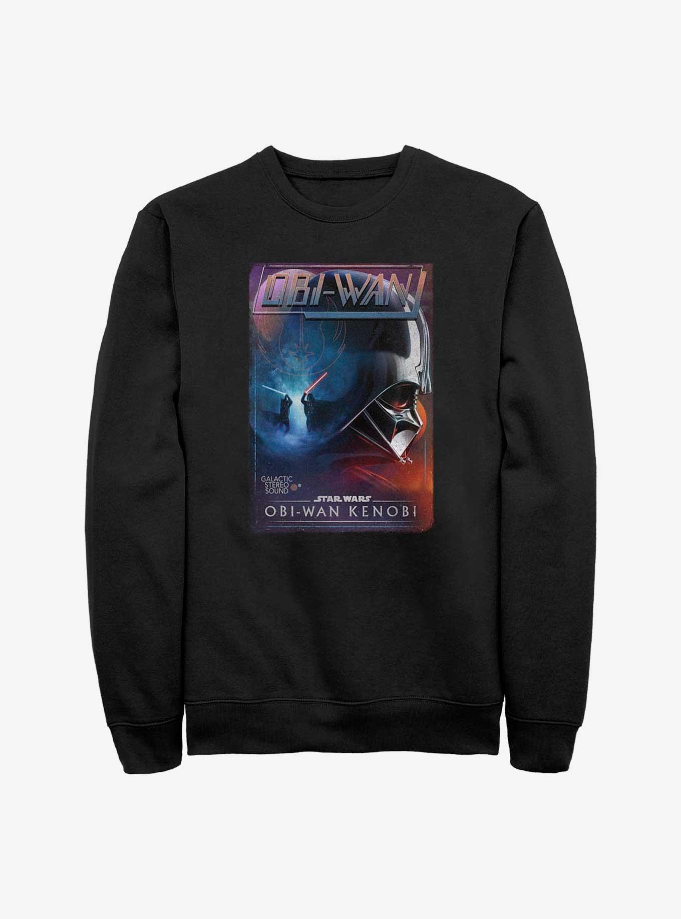 Star Wars Obi-Wan Kenobi Vader Fight Poster Sweatshirt, BLACK, hi-res