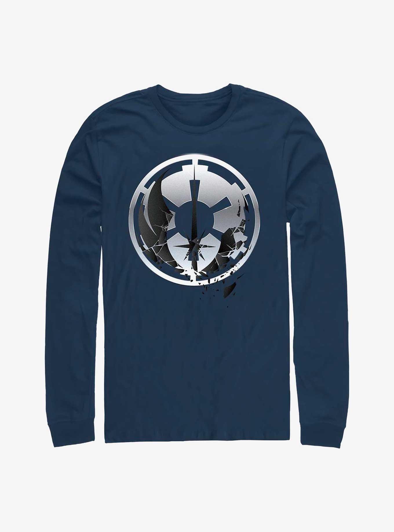 Star Wars Obi-Wan Kenobi Jedi To Empire Logo Long-Sleeve T-Shirt, NAVY, hi-res